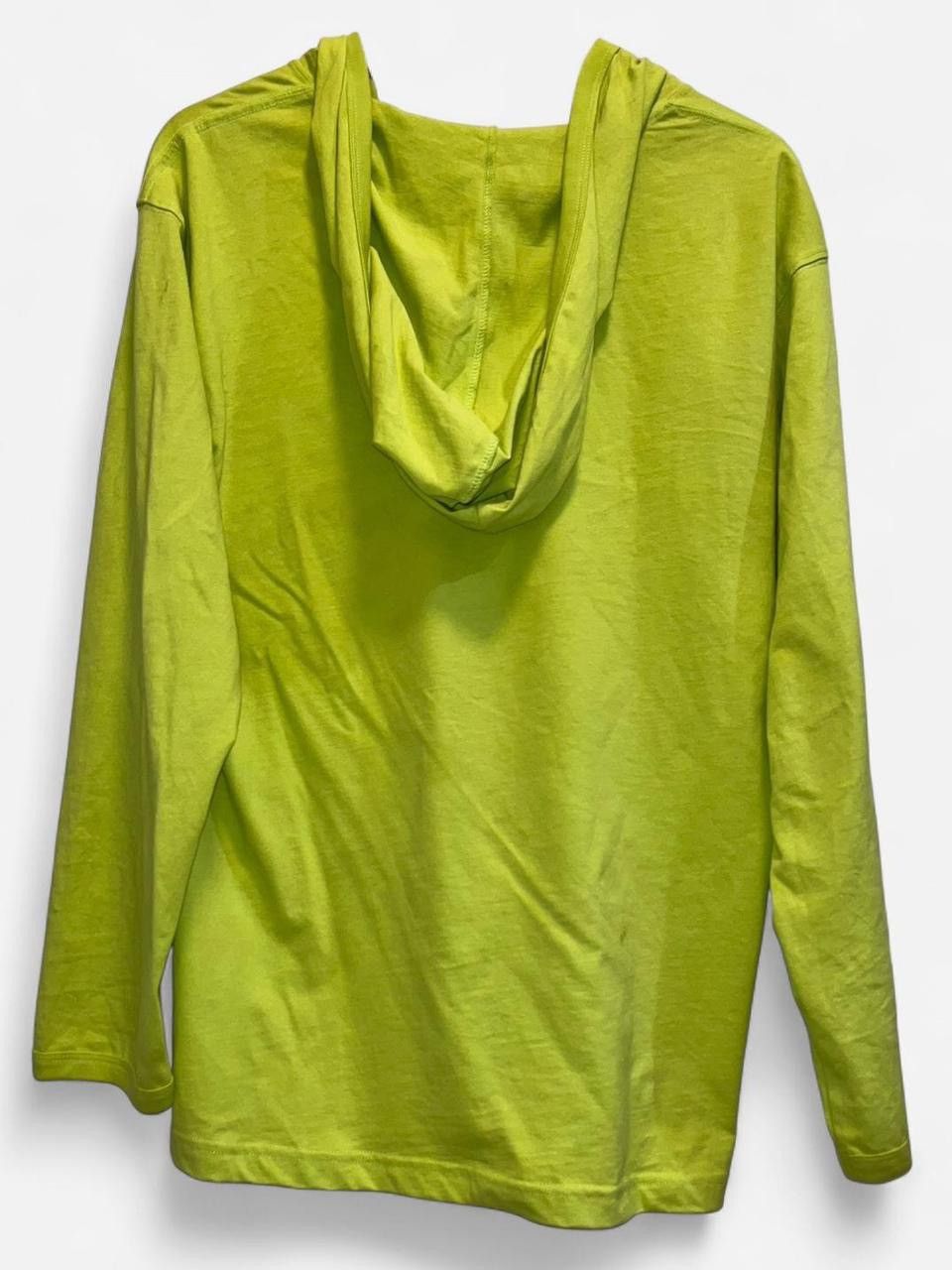 Telfar Lime Green Neon Hooded Performance Longsleeve Size US S / EU 44-46 / 1 - 2 Thumbnail