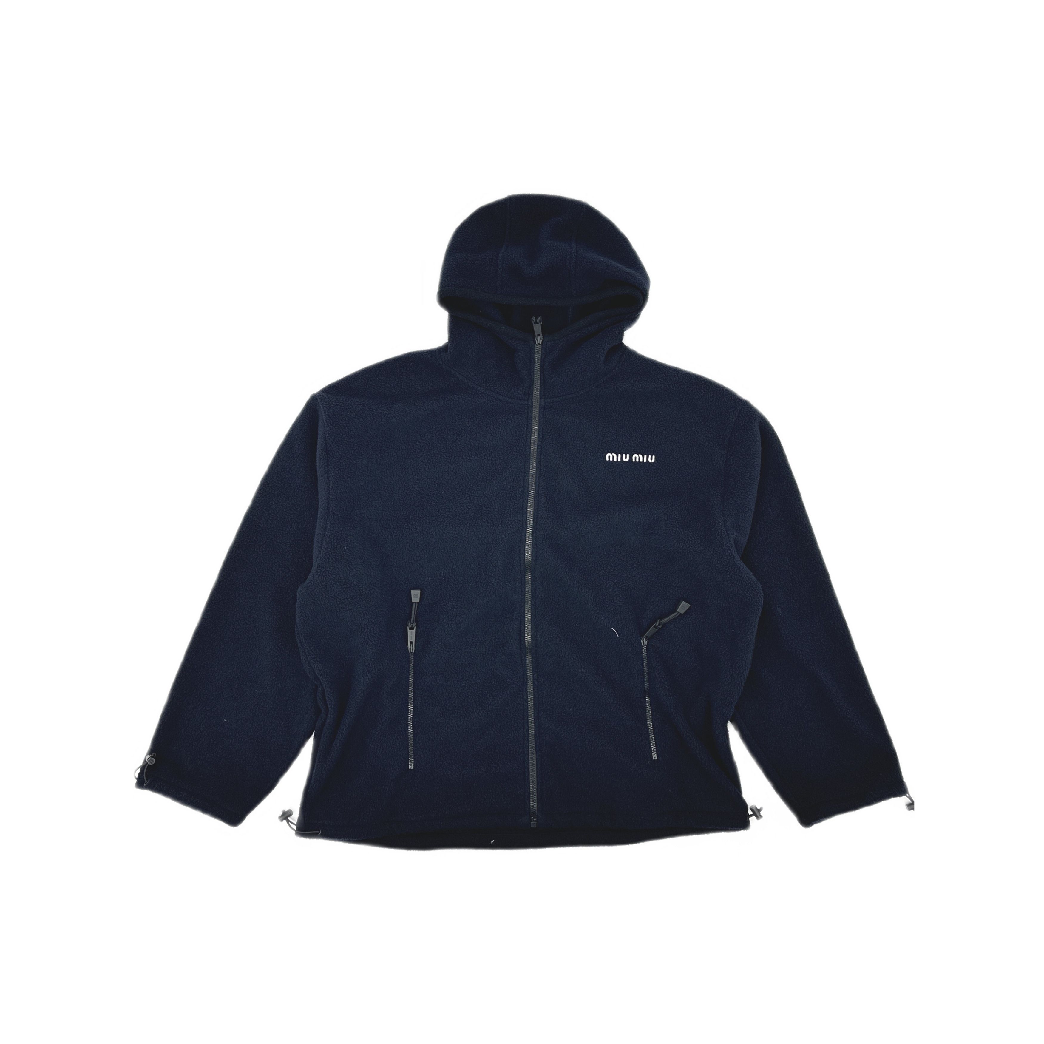 Miu Miu Miu Miu Logo Fleece Hoodie Size L Size L / US 10 / IT 46 - 1 Thumbnail