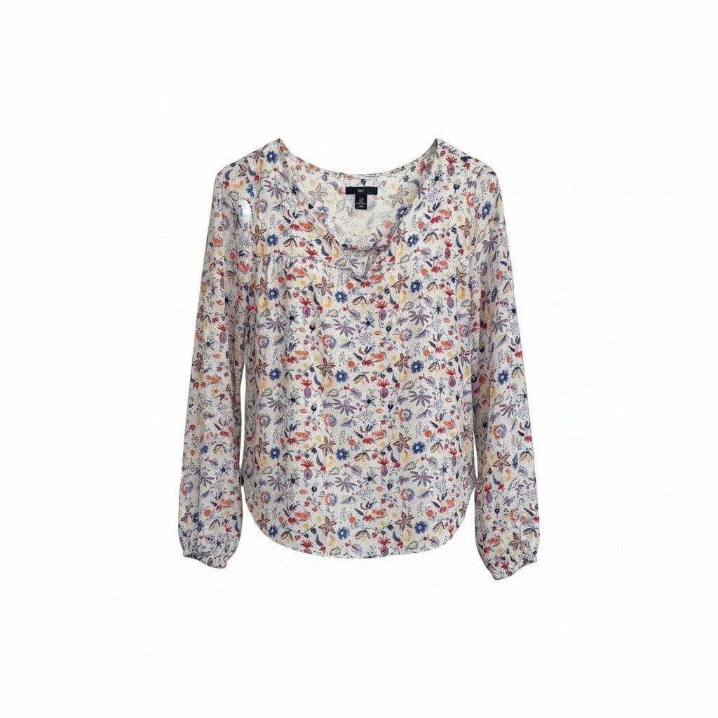 Gap Gap Women’s XS Floral Blouse Long Sleeve Lightweight Boho Size XS / US 0-2 / IT 36-38 - 1 Thumbnail
