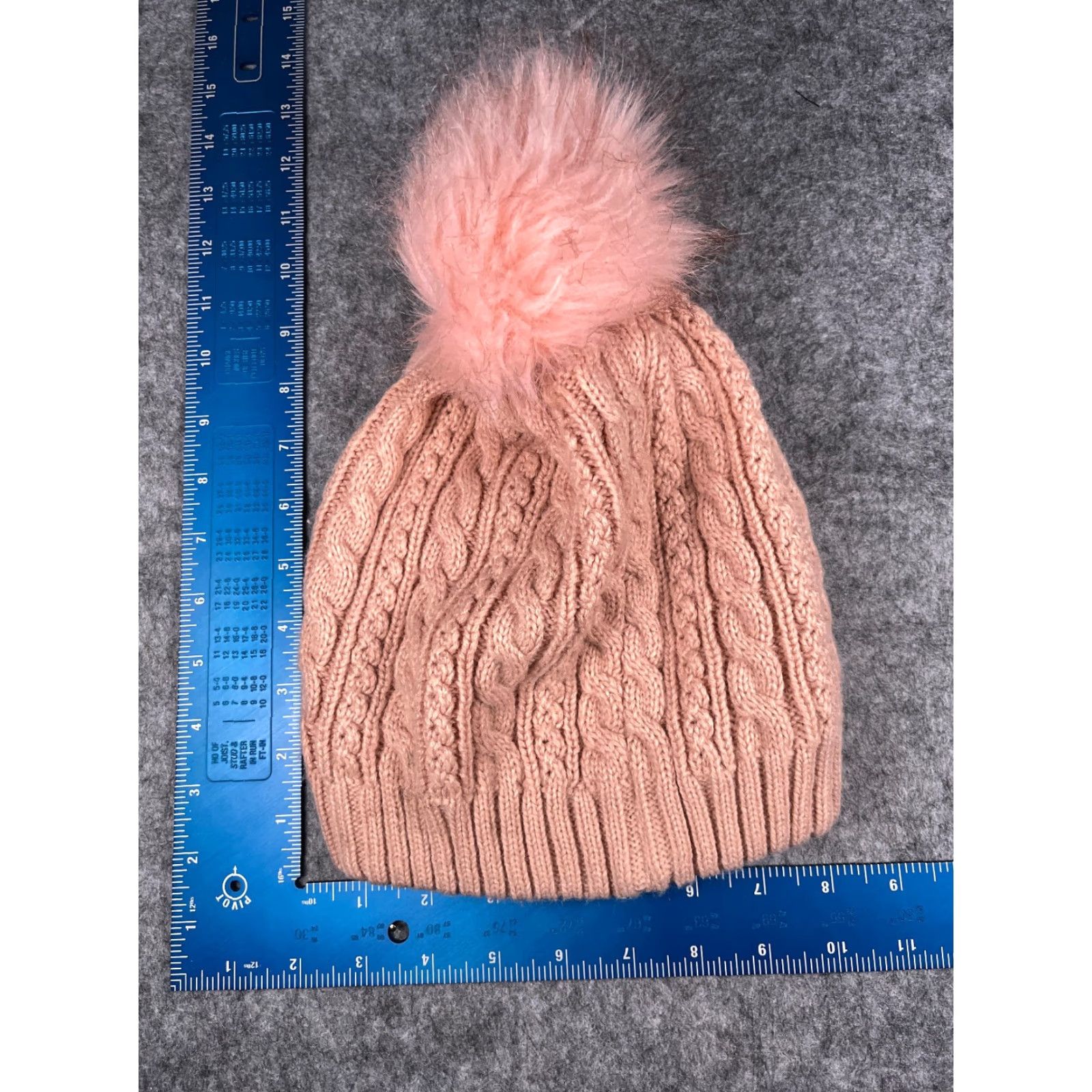 Pinko VINTAGE Floral Beanie Womens One Size Pink Acrylic Knit Outdoor Ski Casual Winter Size ONE SIZE - 4 Thumbnail