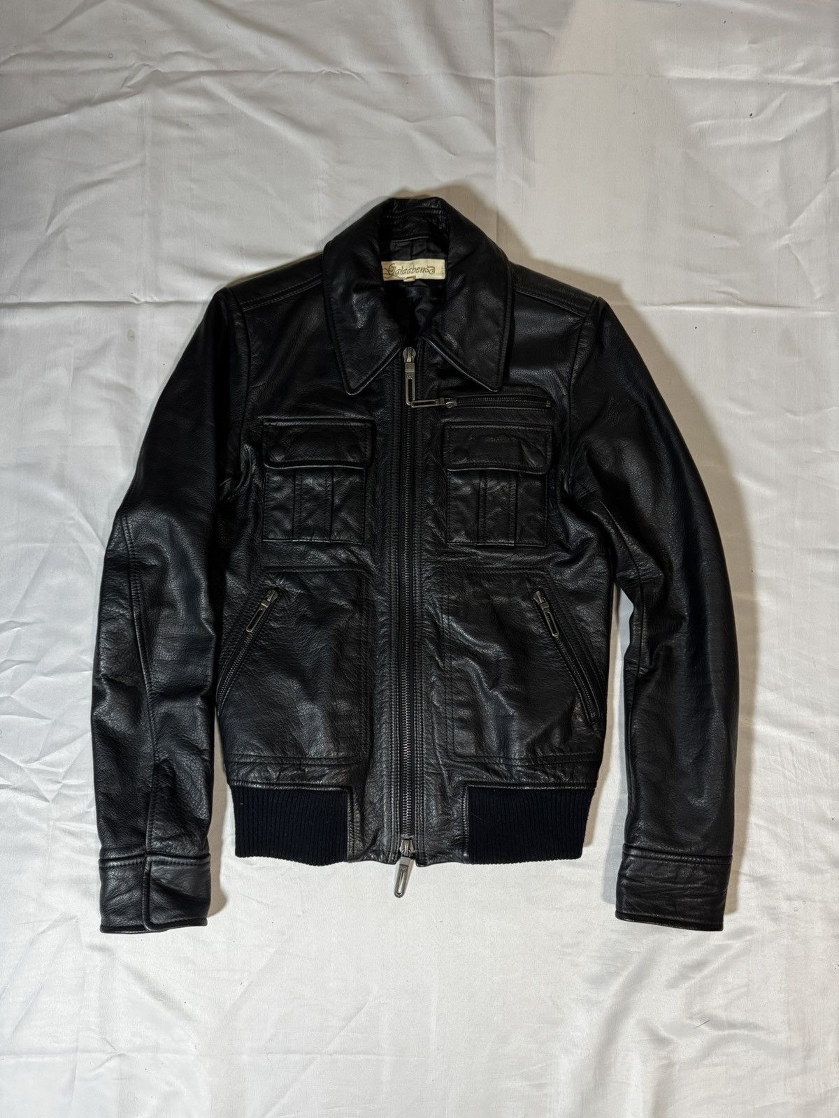 Hedi Slimane Japanese Goat Leather Slim Bomber Jacket | Grailed