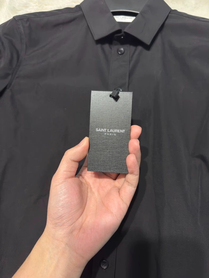 Yves Saint Laurent saint laurentSolid black shirt 2503-Nextarrow Size XS / US 0-2 / IT 36-38 - 5 Thumbnail