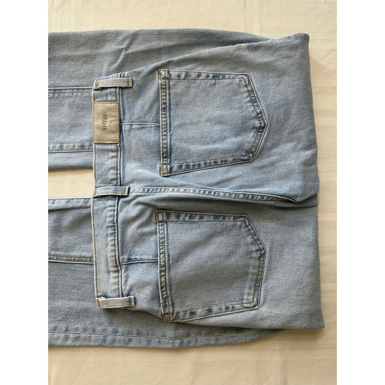 Edwin EDWIN Straight Leg Jeans Light Wash Front Seam Women's Sz 25 Size 25" / US 0 / IT 36 - 4 Thumbnail