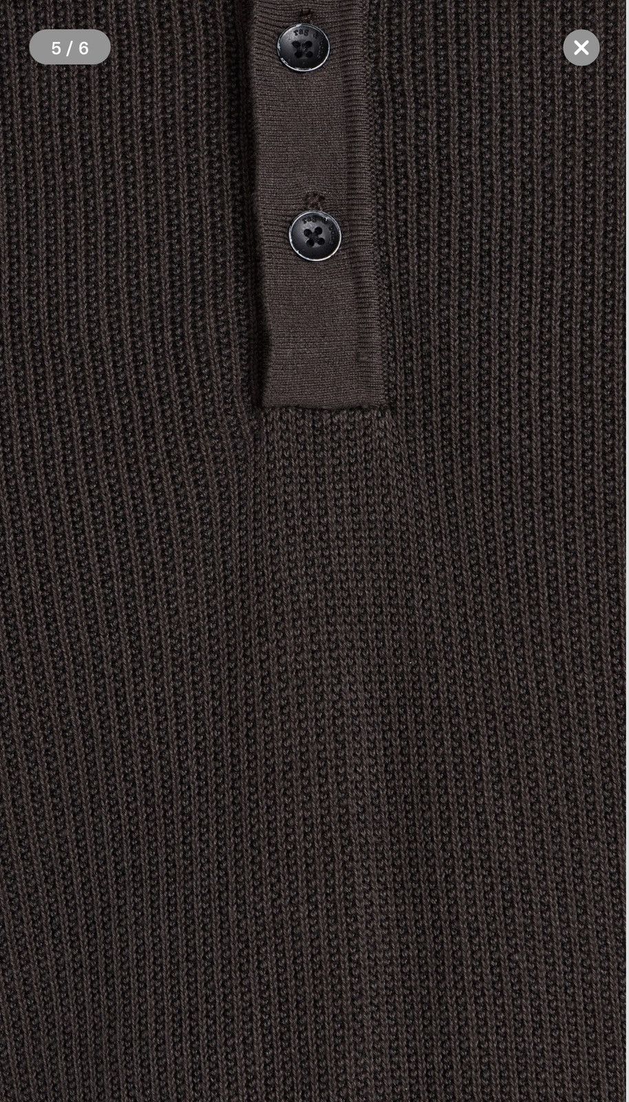 Rag & Bone Harvey knit Polo from Rag & Bone $225 retail Size US L / EU 52-54 / 3 - 5 Thumbnail