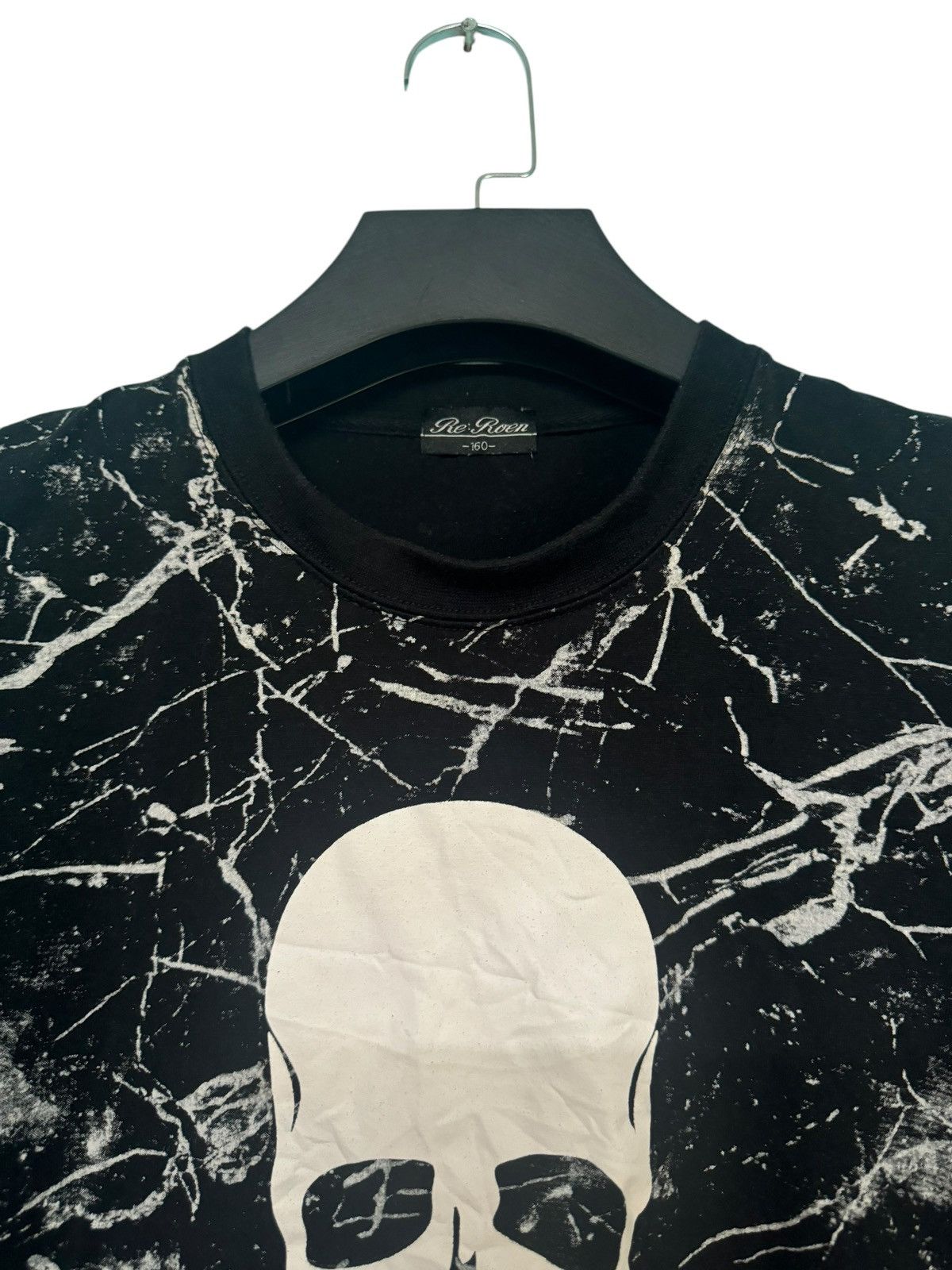 Roen 💥 PUNK DESIGN RE:ROEN SKULL DOUBLE LAYER SHIRT VERY RARE Size US M / EU 48-50 / 2 - 7 Thumbnail