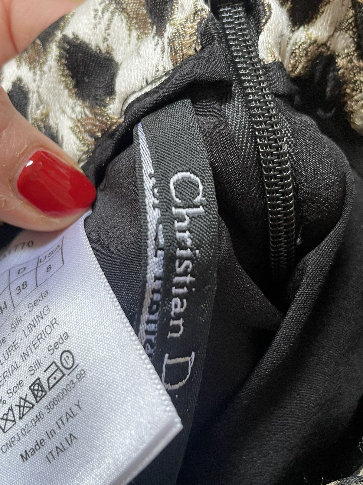 Dior CHRISTIAN DIOR LÉOPARD SKIRT Size 28" / US 6 / IT 42 - 4 Thumbnail