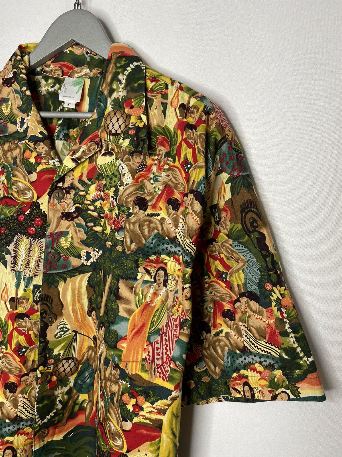 Other 🌴Men’s Vintage Art Crazy Hawaiian Shirt Overprint Designer🌴 Size US XL / EU 56 / 4 - 3 Thumbnail