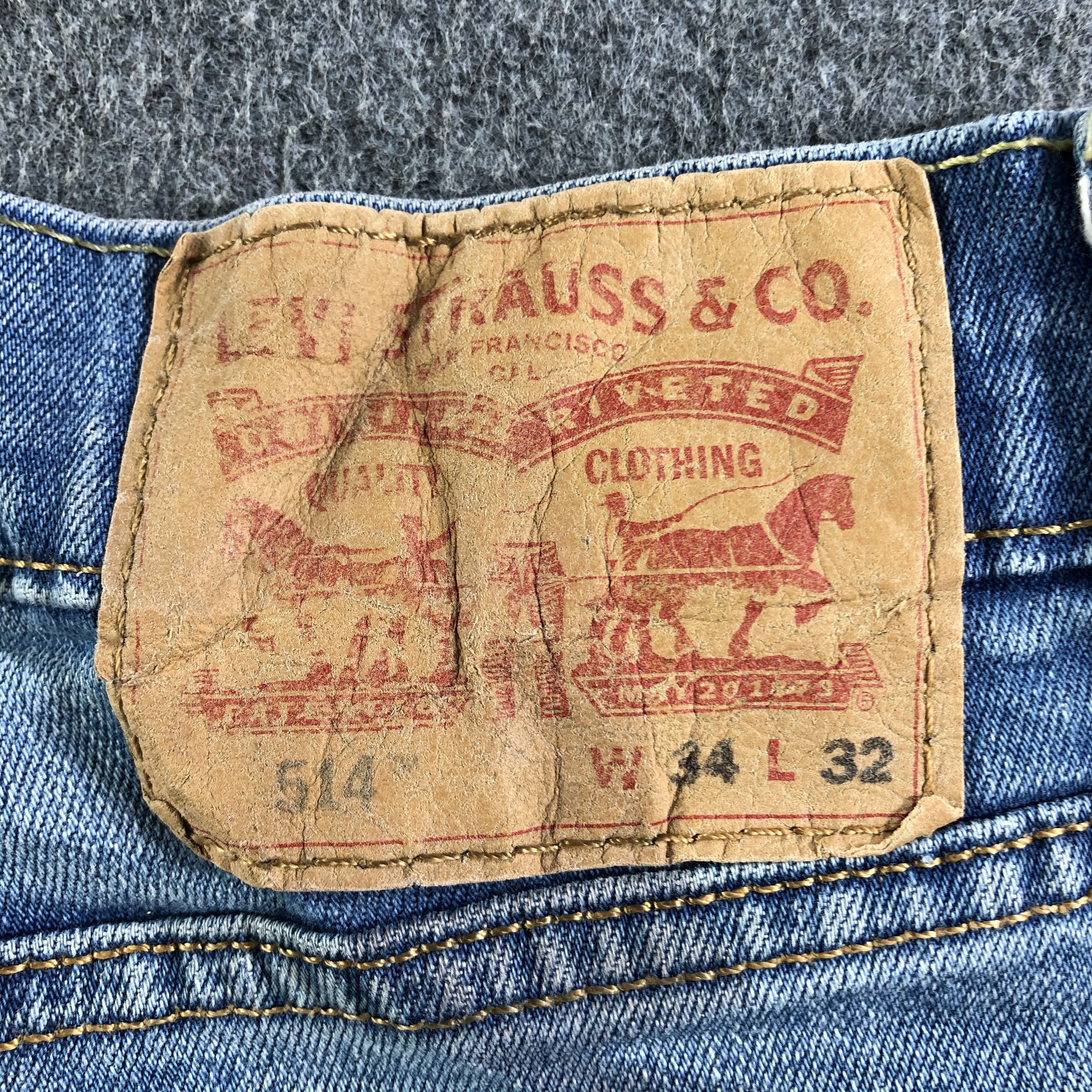 Levi's Vintage Blue Wash Levis 514 Jeans-J3312 Size US 35 - 5 Thumbnail