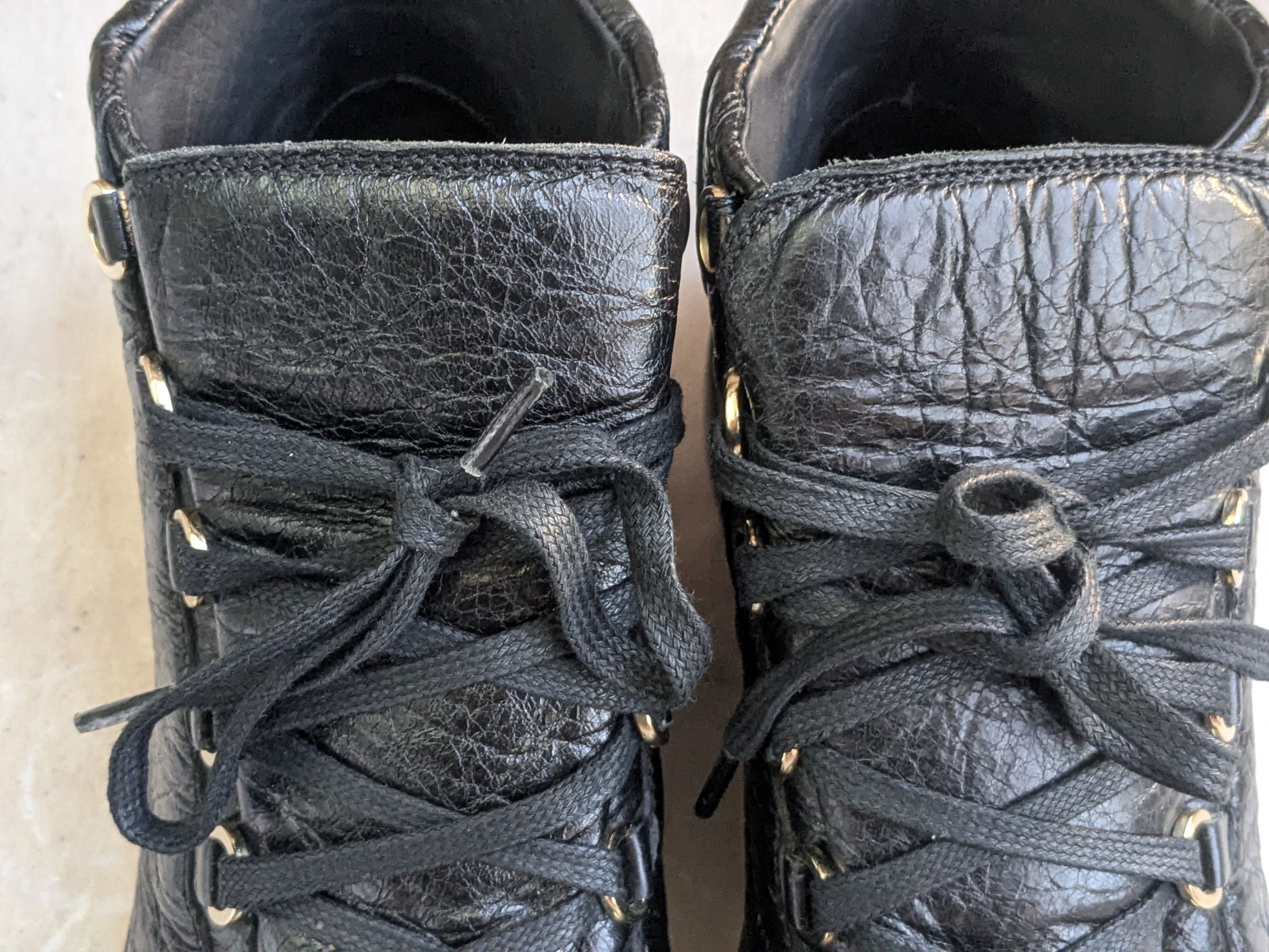 Balenciaga Balenciaga Arena High Top Sneaker Triple Black 8 Size US 8 / EU 41 - 2 Thumbnail