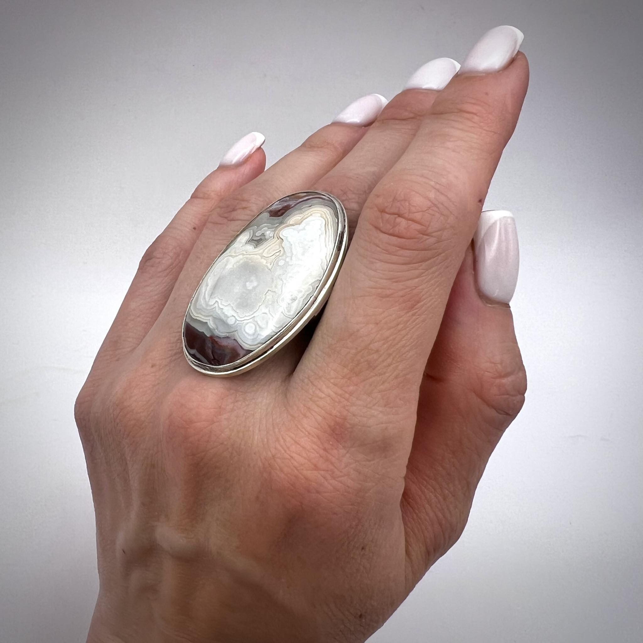 Vintage Vintage Sterling Silver 925 Ring Rutile Quartz Stone S 7 Size ONE SIZE - 6 Thumbnail