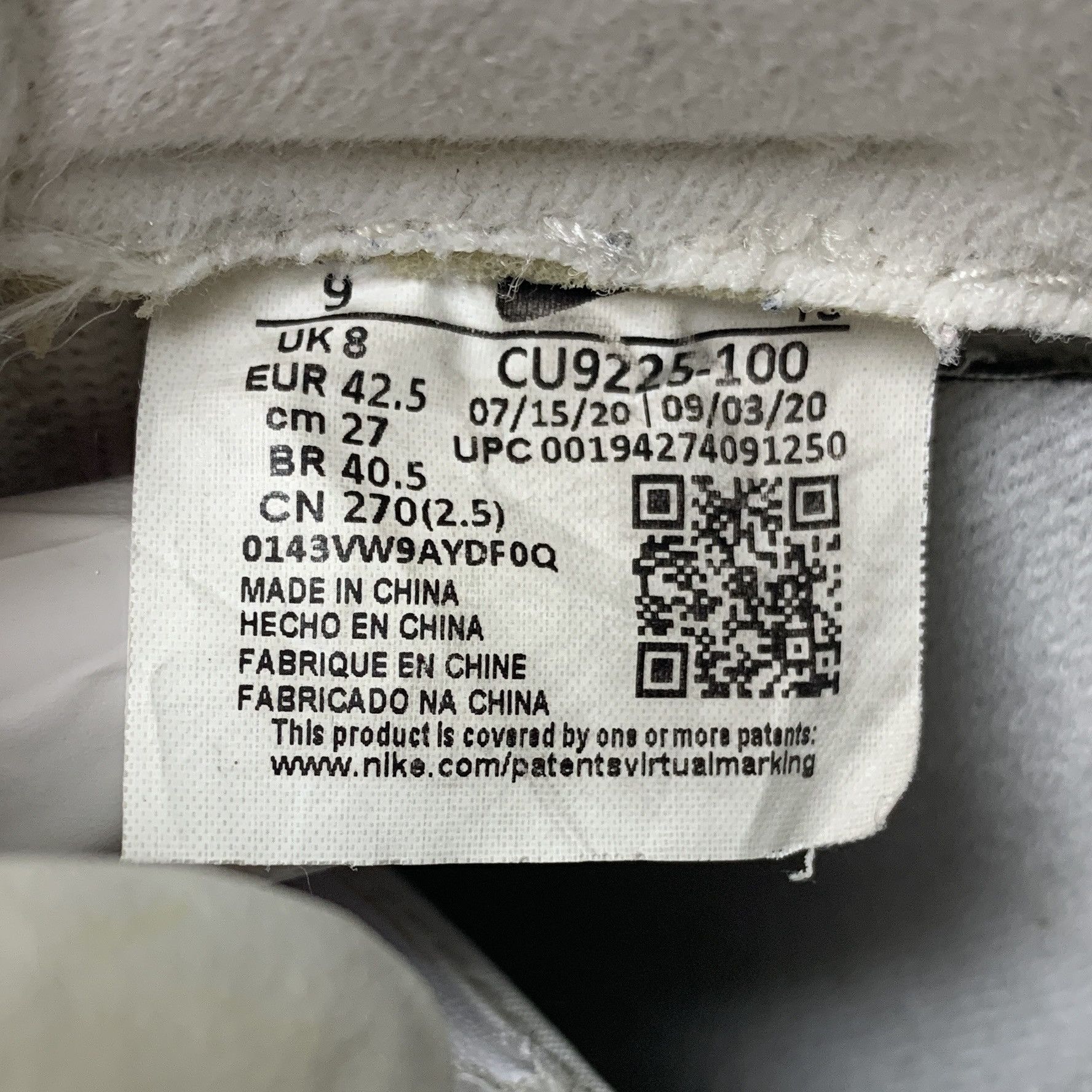 Nike × Supreme Nike x Supreme Air Force 1 Low White CU9225-100 Size US 9 / EU 42 - 13 Thumbnail