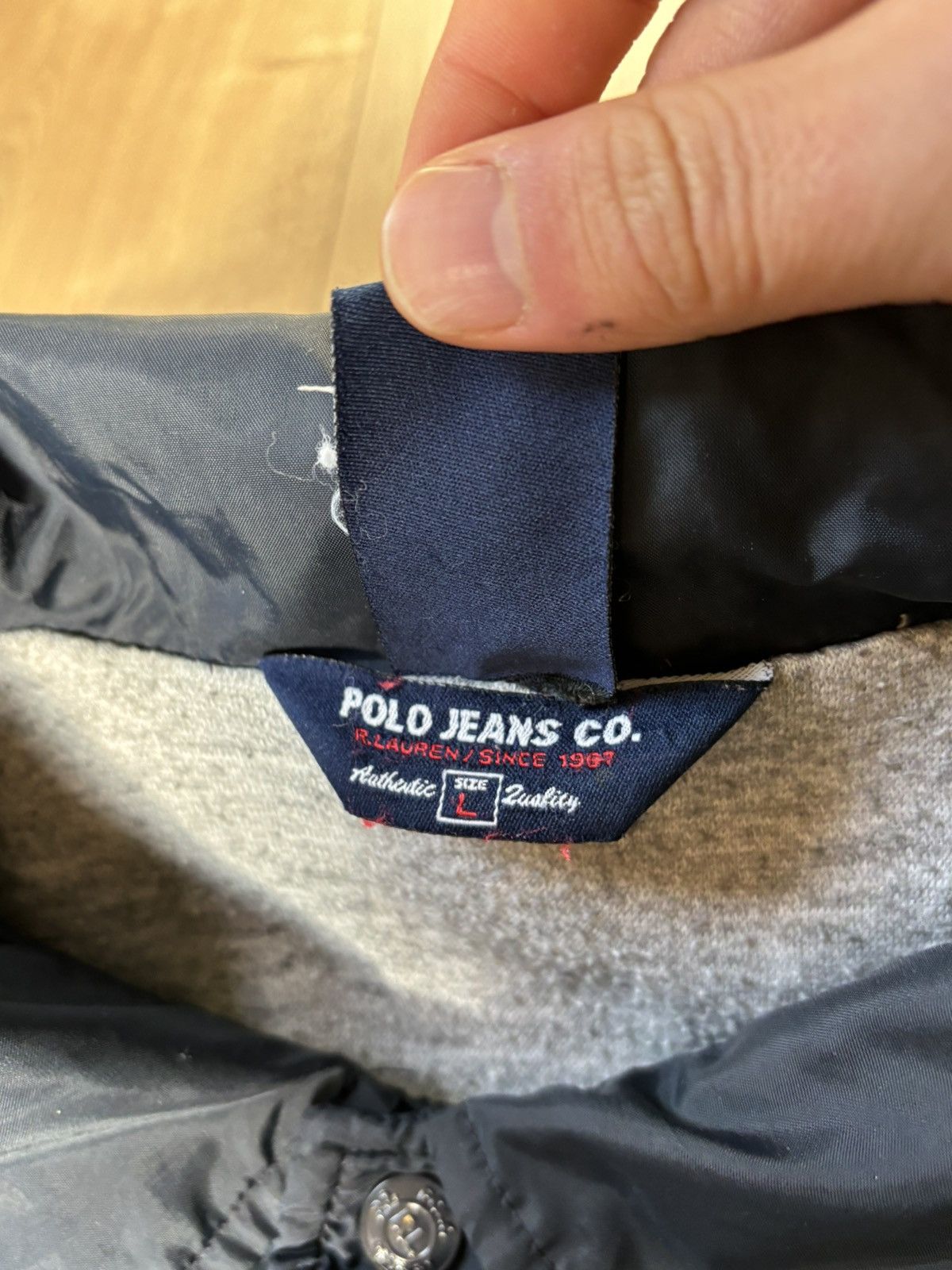 Polo Ralph Lauren × Vintage Vintage Polo Jeans Co Authentic Windbreaker Jacket Size L Size US L / EU 52-54 / 3 - 4 Thumbnail