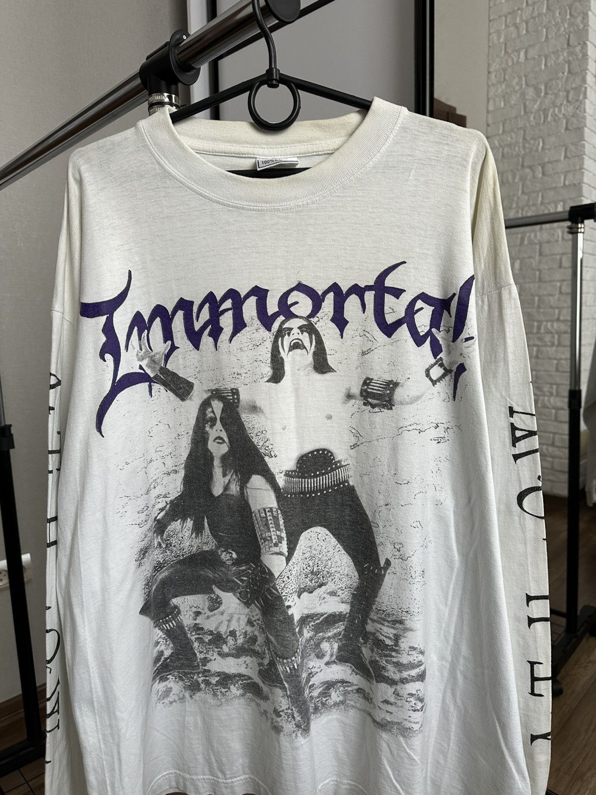Band Tees 1999 Immortal At The Heart Of Winter Vintage Long Sleeve Tee Size US XL / EU 56 / 4 - 4 Thumbnail