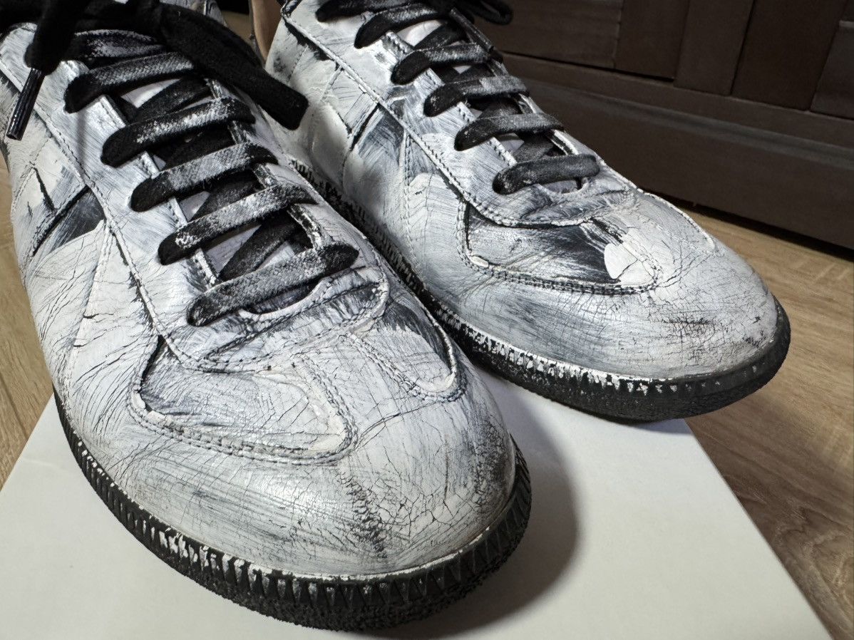 靴 Maison Margiela Maison Margiela Replica Bianchetto Painted Sneaker