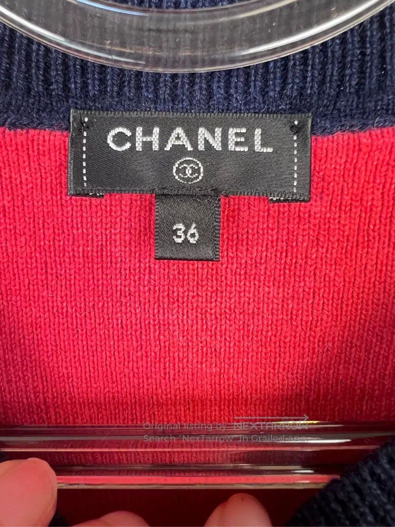 Chanel Chanel Round-neck long-sleeved pullover woollen sweater Size XS / US 0-2 / IT 36-38 - 3 Thumbnail