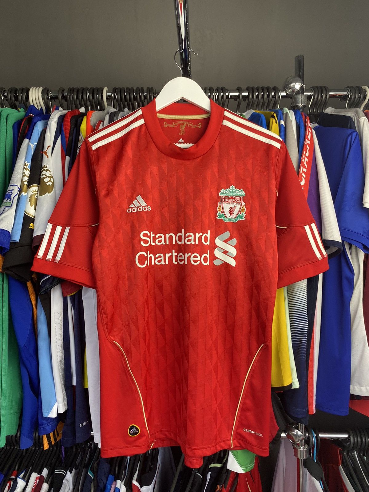 Adidas 2010/11 ADIDAS LIVERPOOL HOME SOCCER FOOTBALL JERSEY SHIRT Size US M / EU 48-50 / 2 - 1 Thumbnail