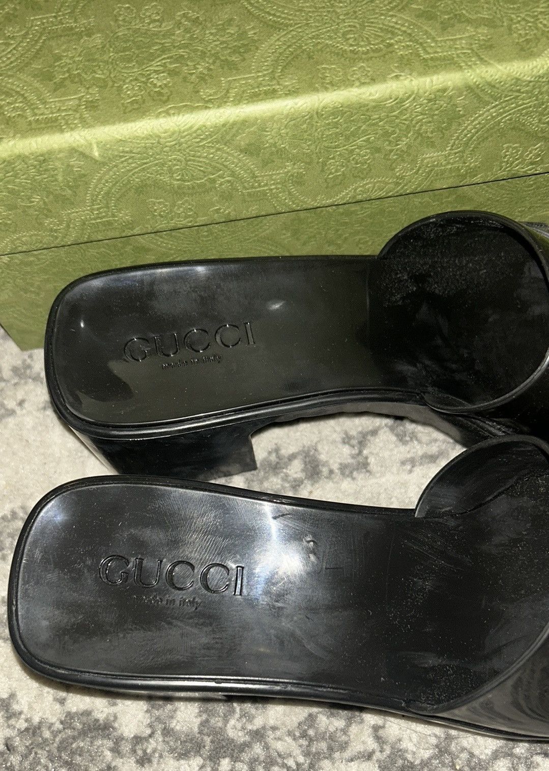 Gucci Gucci 60mm Rubber Logo Sandal Slipper Size US 9 / IT 39 - 6 Thumbnail