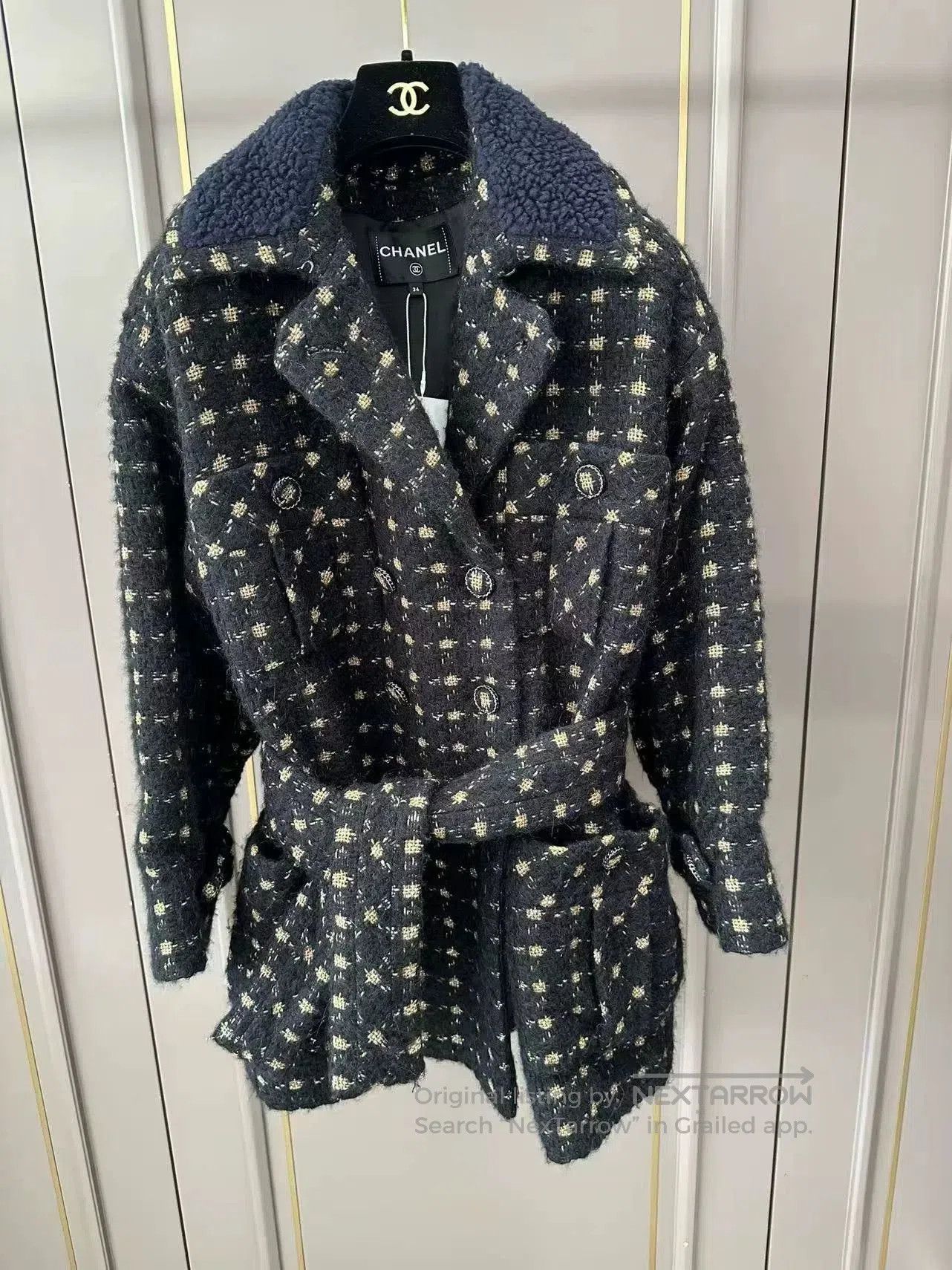 Chanel Chanel Wool Coat from Snowy Collection. Size XS / US 0-2 / IT 36-38 - 1 Thumbnail
