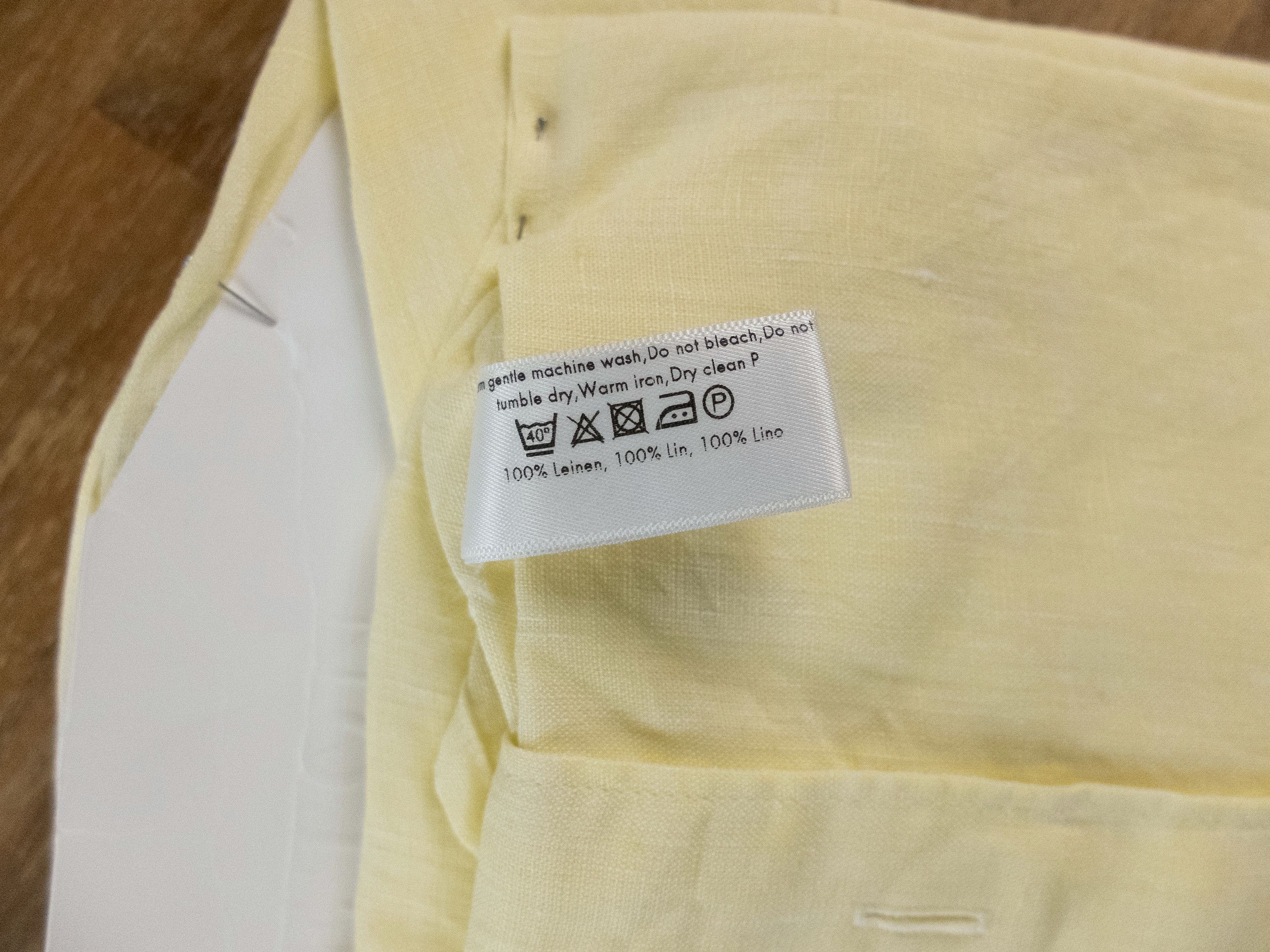 Eton ETON of Sweden contemporary fit yellow linen shirt 42 Large Size US L / EU 52-54 / 3 - 10 Thumbnail