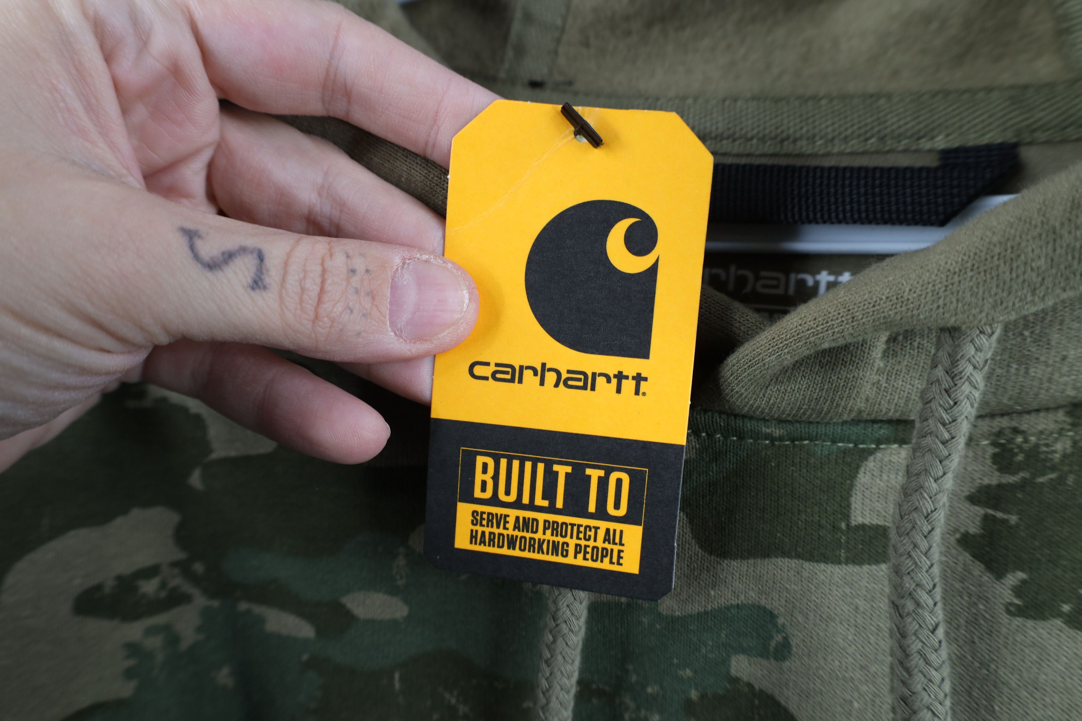 Carhartt New Carhartt Loose Fit Camouflage Hoodie Sweatshirt Green Size US S / EU 44-46 / 1 - 9 Thumbnail