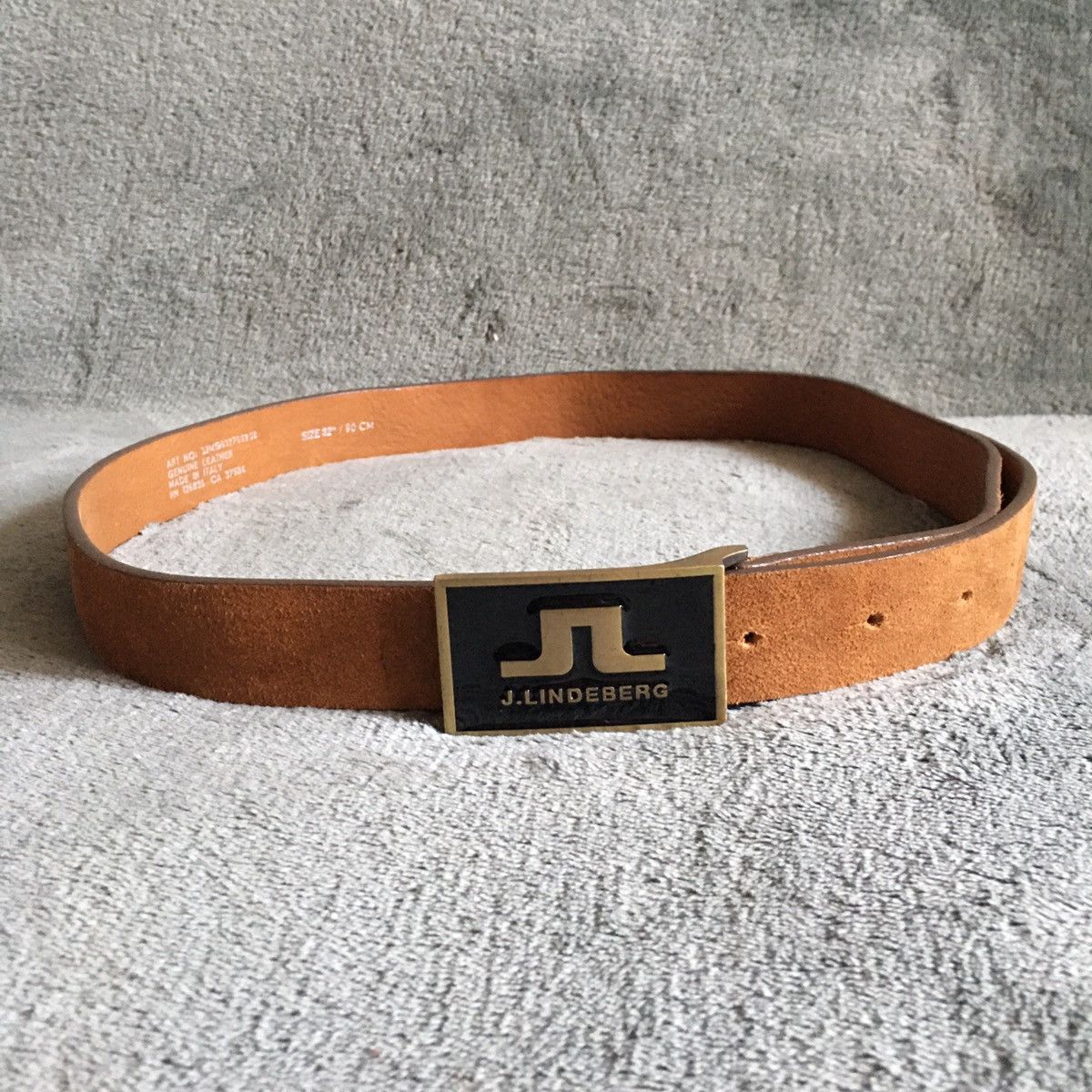 J.Lindeberg J. Lindeberg Brown Leather Italy Mens Belt Size 32 in Size 32 - 5 Thumbnail