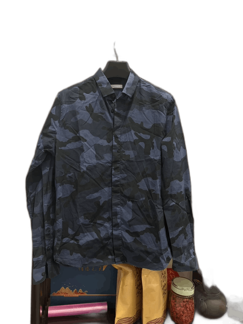 Valentino Valentino Camo Long Sleeve Shirt Size 41 Size US L / EU 52-54 / 3 - 1 Thumbnail
