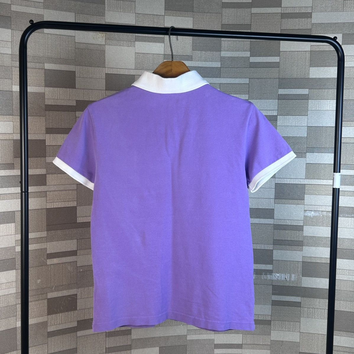 Moncler Luxury Men's Polo Shirt Moncler Lilac Logo Size US S / EU 44-46 / 1 - 4 Thumbnail