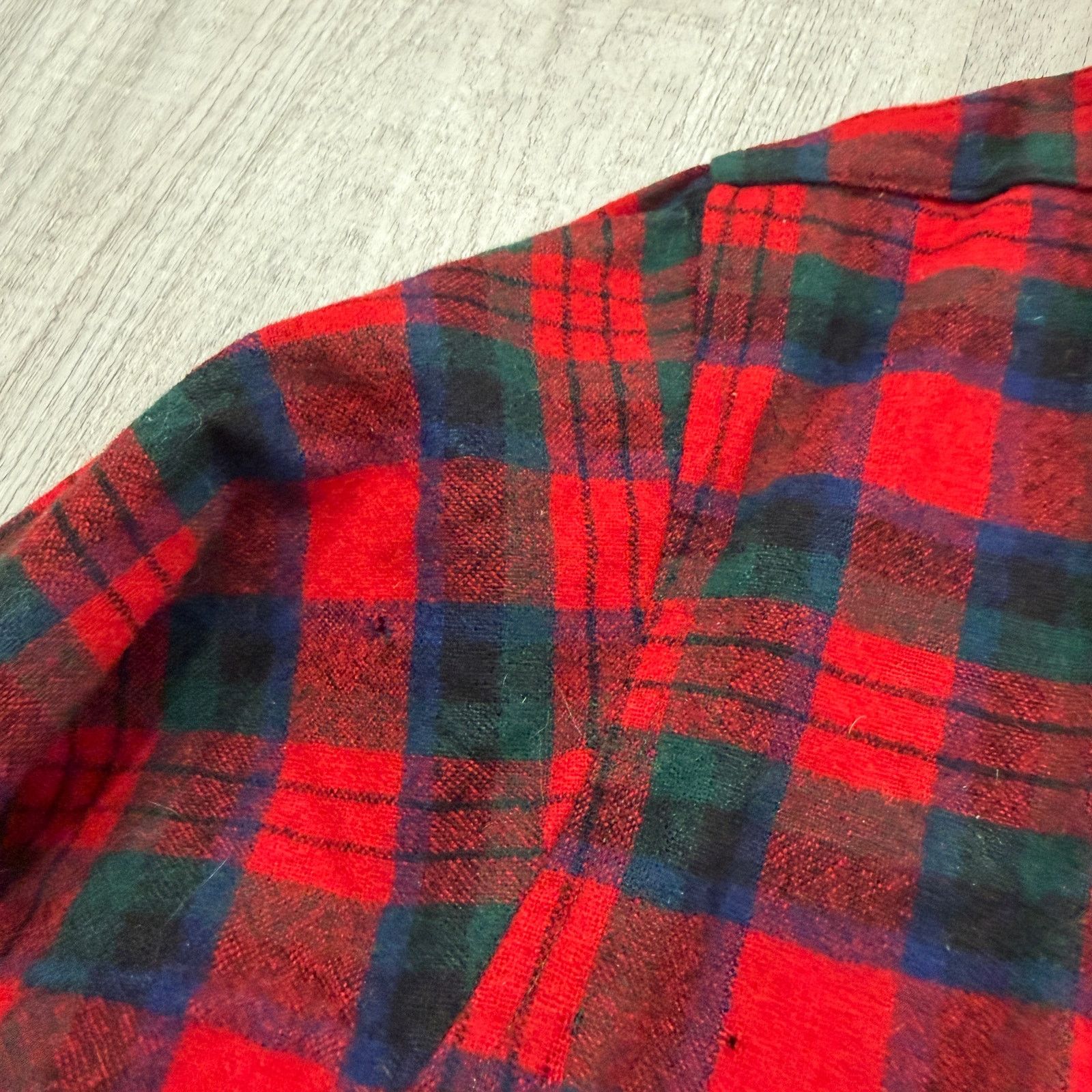 Pendleton Vintage Pendleton Wool Flannel Shirt Men's Large Red Tartan Size US L / EU 52-54 / 3 - 15 Thumbnail