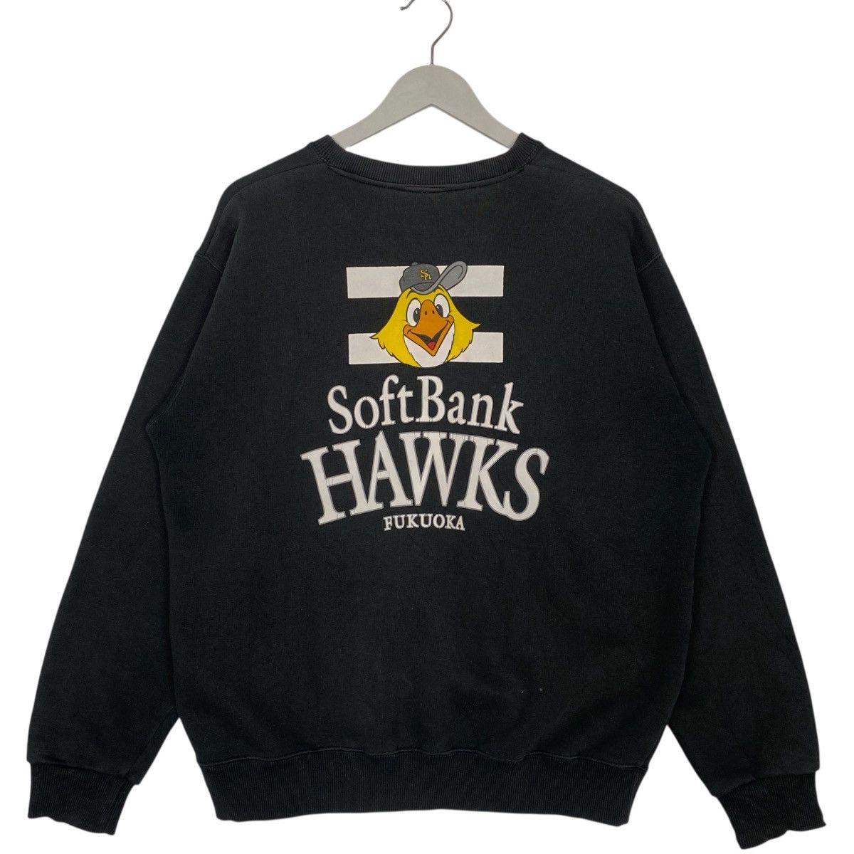 Vintage Vintage Fukuoku SoftBank Hawks Sweatshirt Crewneck Black Size US M / EU 48-50 / 2 - 6 Thumbnail