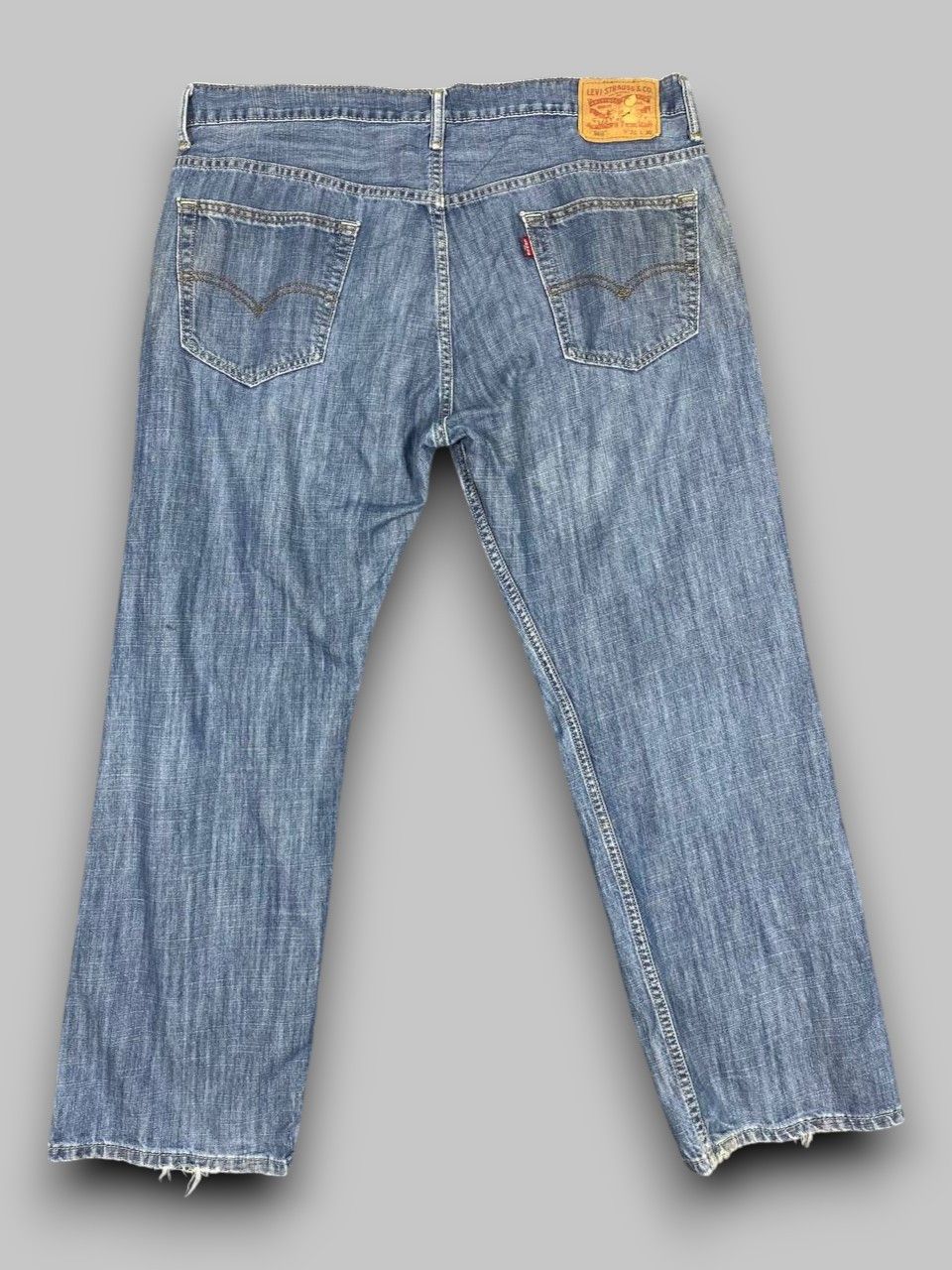Levi's levis 569 loose fit distressed denim nice design Size US 40 / EU 56 - 2 Thumbnail