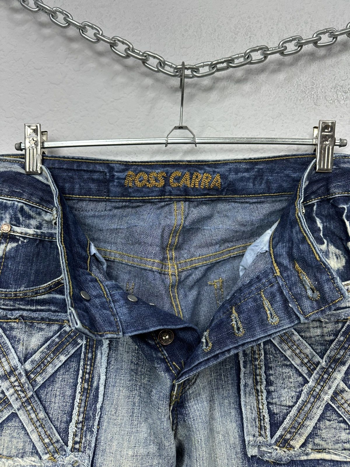 Japanese Brand Vintage Junya Watanabe Style Multi Pocket Cargo Jeans Pants Size US 32 / EU 48 - 10 Thumbnail