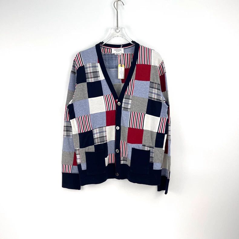Thom Browne Thom Browne Size 3Check PATCH 4-button cardigan 3 2501-Next Size US L / EU 52-54 / 3 - 3 Thumbnail