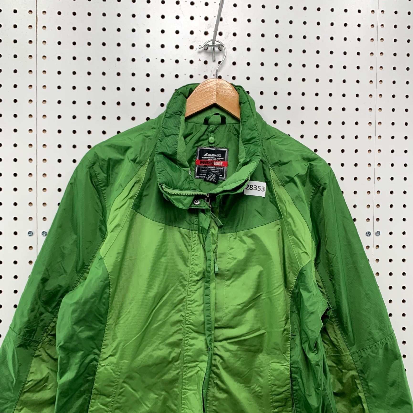 Eddie Bauer Eddie Bauer Weather Edge Windbreaker Jacket Women L Green 100% Nylon Windbreaker Weather Edge Eddie Bauer Women L Green Jacket Size L / US 10 / IT 46 - 5 Thumbnail