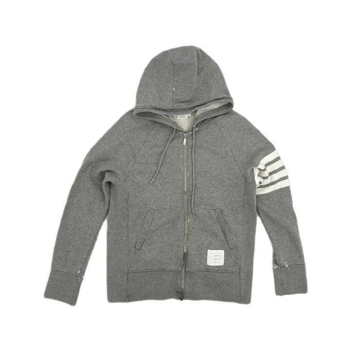 Thom Browne Thom Browne Classic Zip Hoodie for Men -2507 Size US M / EU 48-50 / 2 - 8 Thumbnail