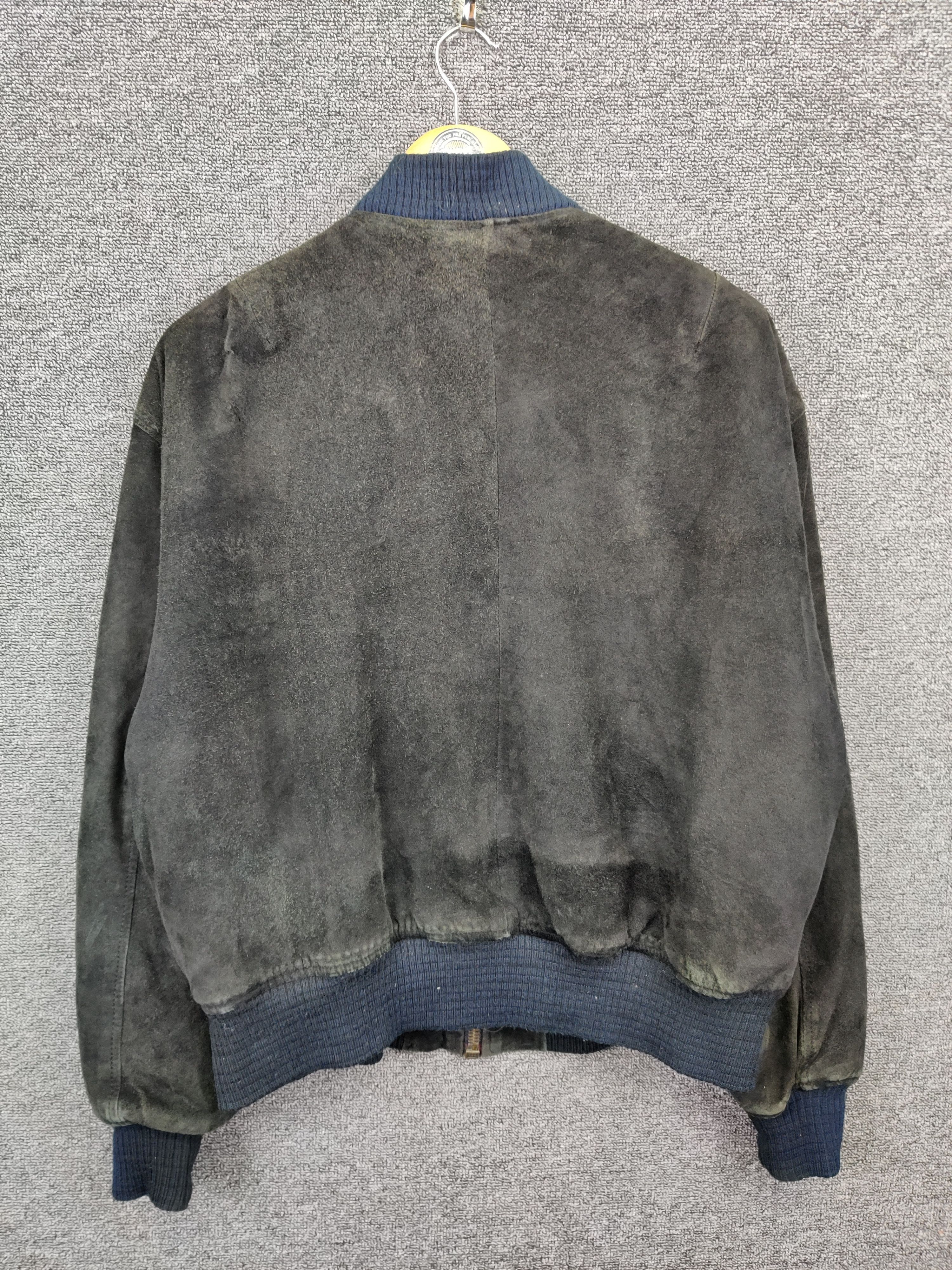 Japanese Brand Vintage Milano Connection Leather Bomber Jacket Size US M / EU 48-50 / 2 - 6 Thumbnail