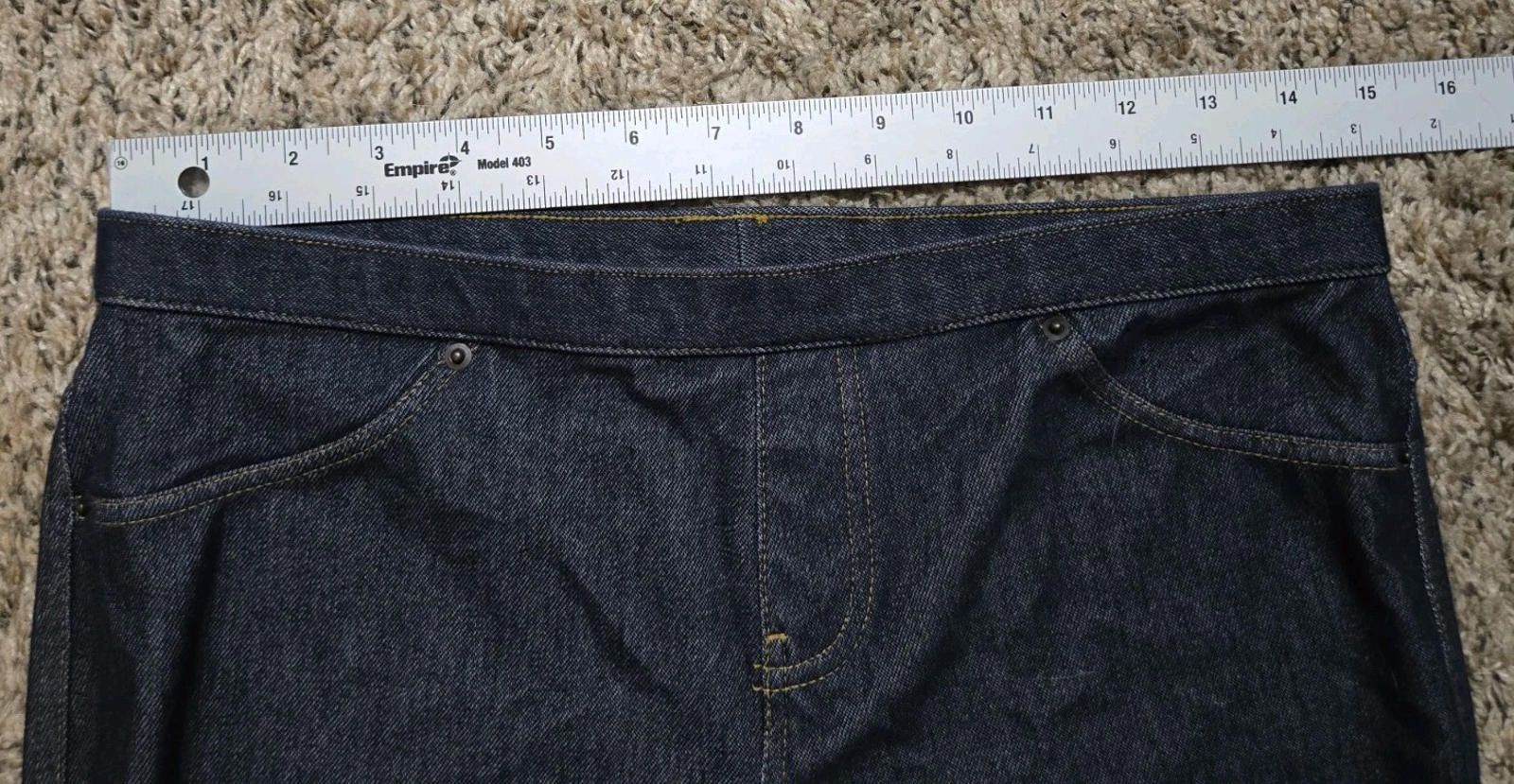 Other Vera Wang "Jeans" Flared Jeggings Womens Medium Elastic Wais Size 32" / US 10 / IT 46 - 9 Thumbnail
