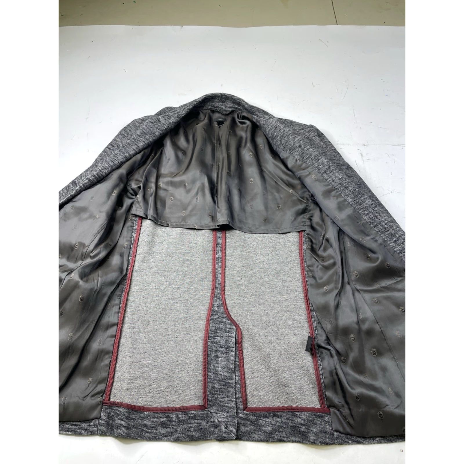 John Varvatos John Varvatos Blazer Coat Knit Gray Medium Mens USA Luxe Cotton Blend Jacket Solid Size 40R - 2 Thumbnail