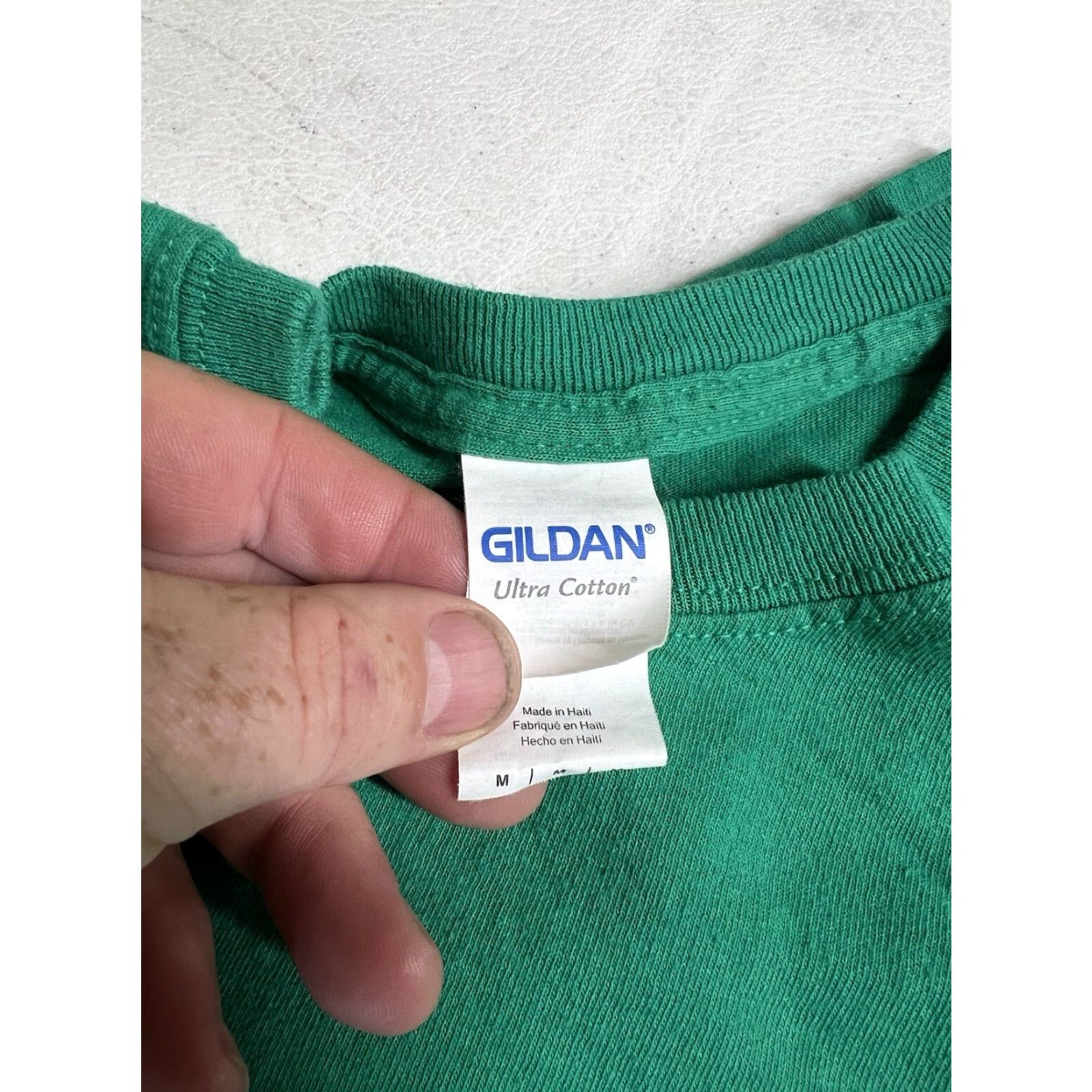 Gildan VINTAGE VTG Vermont 4H Shooting Sports Green Short Sleeve T-shirt Muzzleloader Rifle Mens M Green Cotton 4h Sports Size US M / EU 48-50 / 2 - 5 Thumbnail