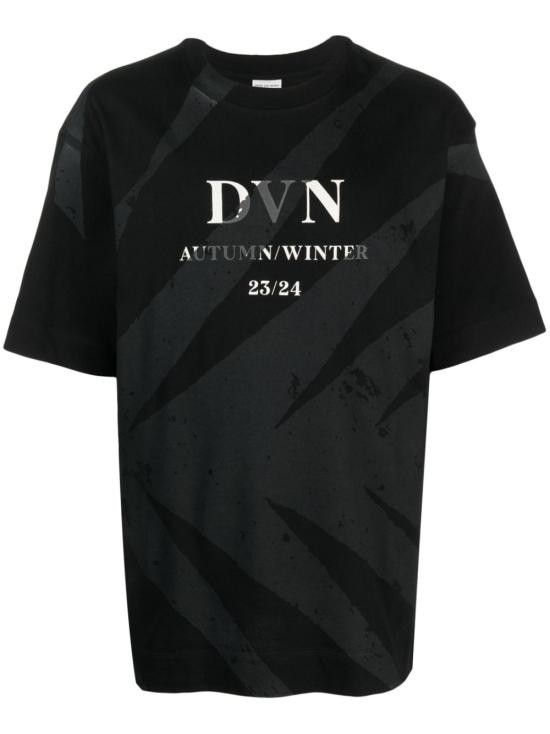 Dries Van Noten DRIES VAN NOTEN Men T-Shirts 2320211127602 HELI900 Black Size US XL / EU 56 / 4 - 1 Thumbnail