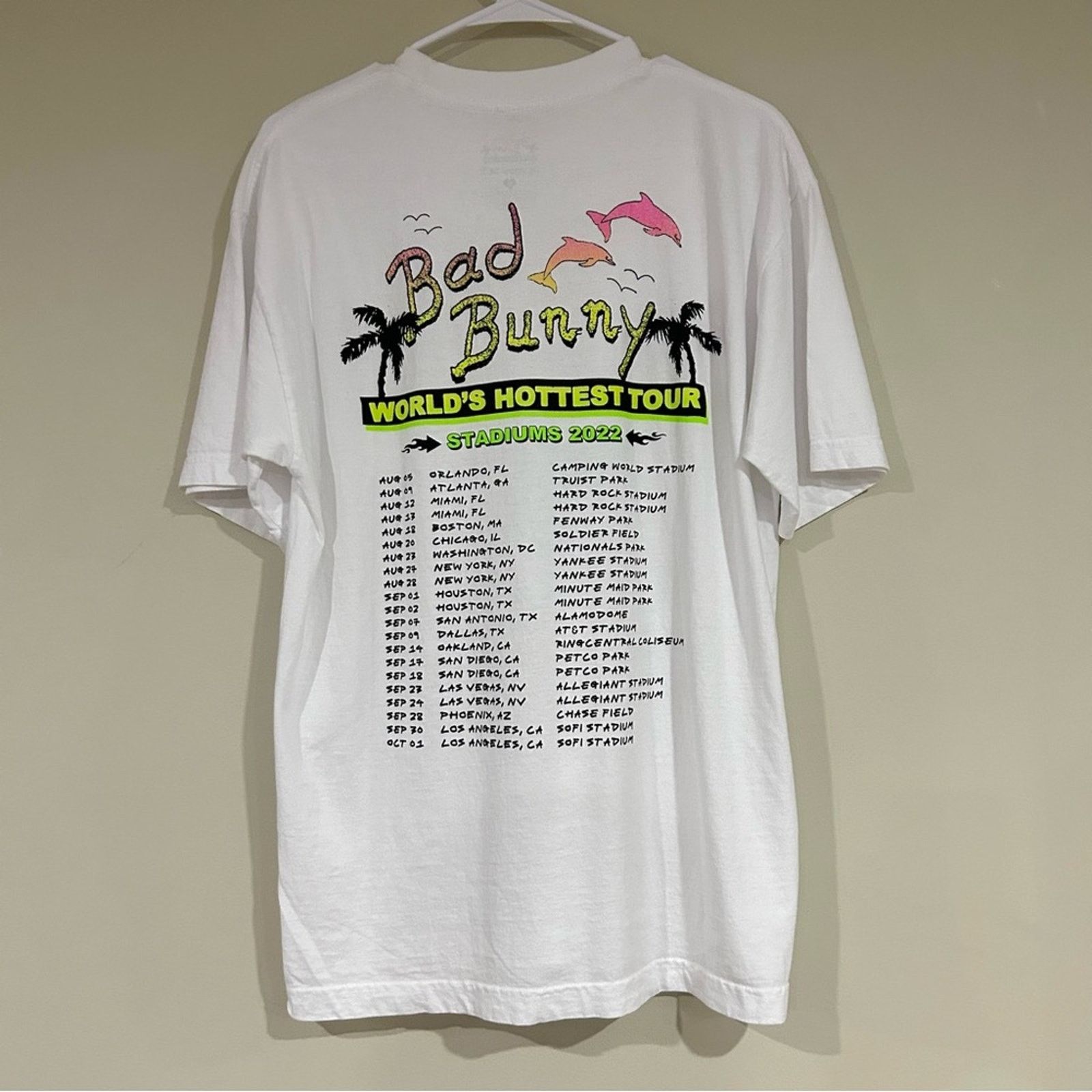 Other Bad Bunny 2022 World’s Hottest Tour Shirt Size US M / EU 48-50 / 2 - 2 Thumbnail
