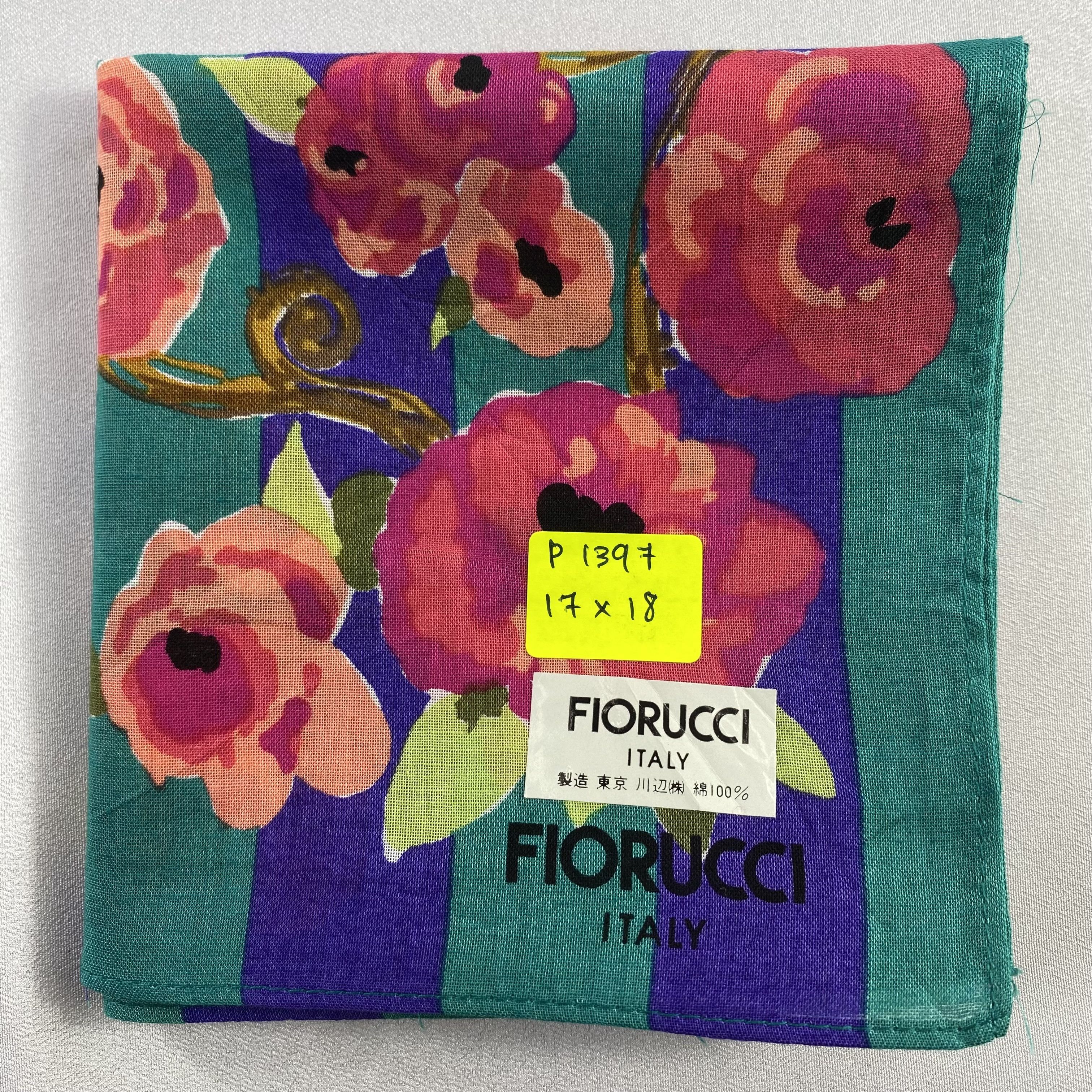 Fiorucci × Vintage Fiorucci Handkerchief / Neckerchief / Bandana-P1397 Size ONE SIZE - 5 Thumbnail
