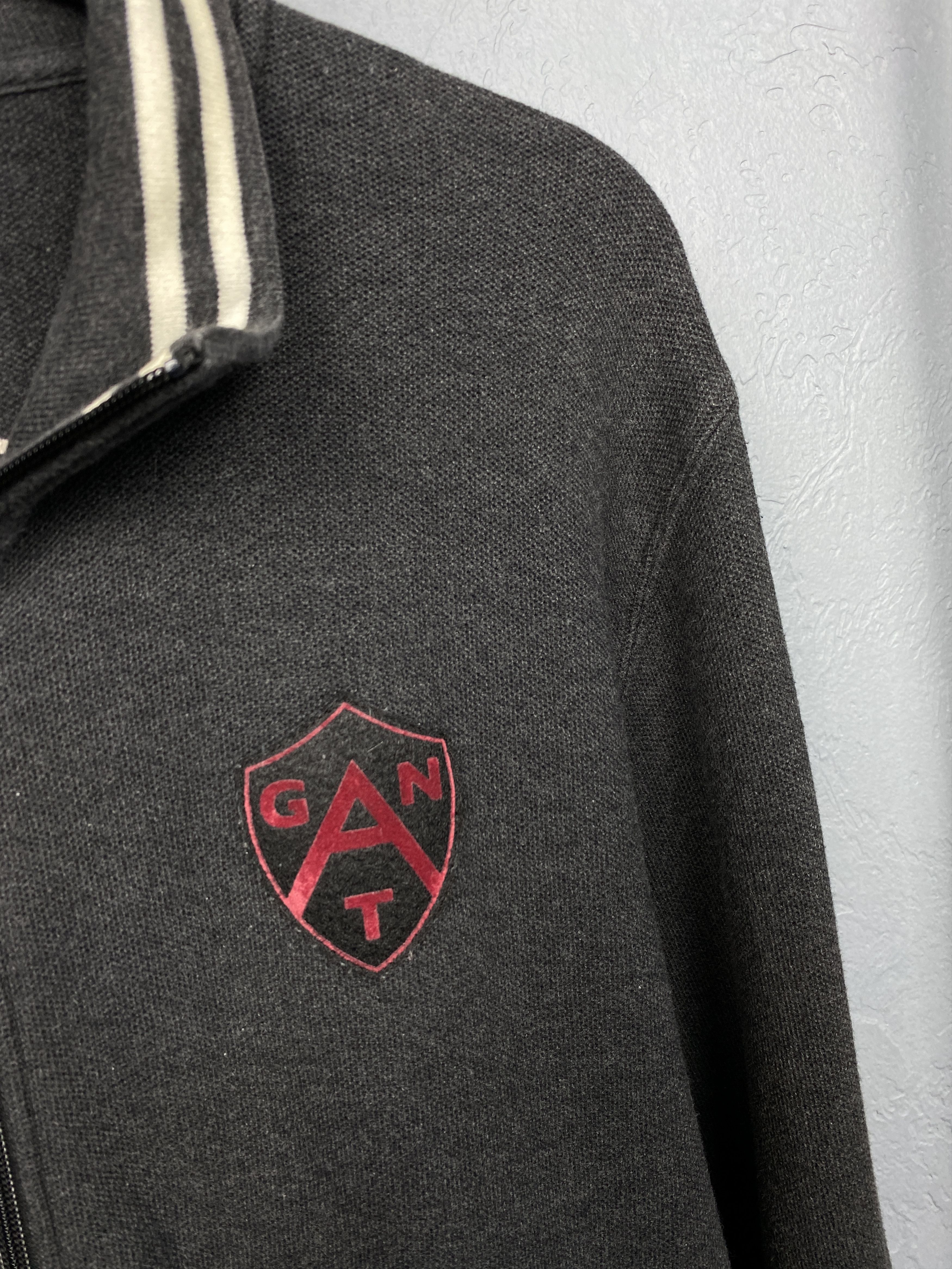 Gant × Vintage Gant Vintage Mens Full Zip Cotton Sweater Size US L / EU 52-54 / 3 - 3 Thumbnail