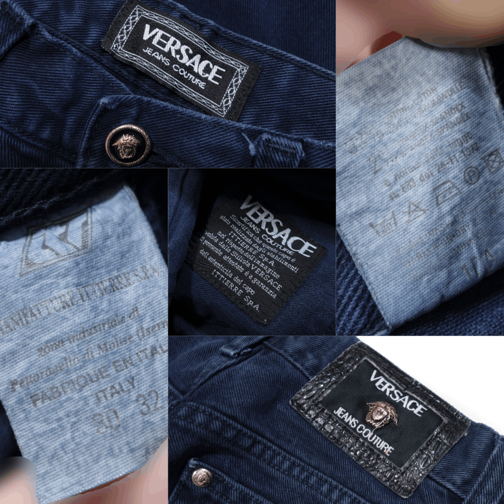 Versace 90S Medusa Button Pants Vintage Size 30" / US 8 / IT 44 - 7 Thumbnail