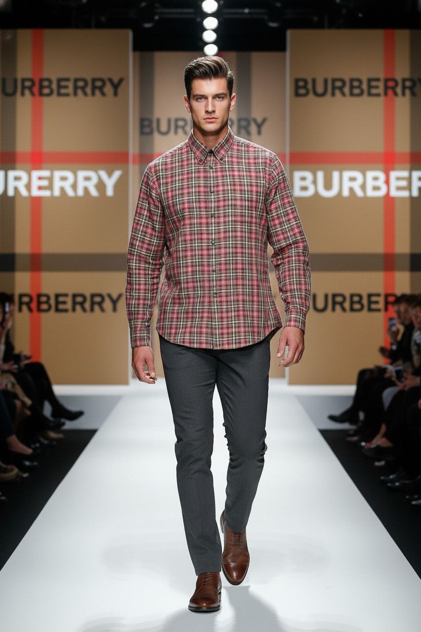 Burberry 🔥 Burberry plaid checkered shirt novacheck size xl Size US XL / EU 56 / 4 - 2 Thumbnail