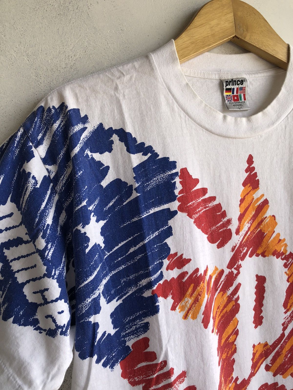 Japanese Brand × Prince PRINCE BIG LOGO PERFECT COLUOUR TSHIRT TEE Size US L / EU 52-54 / 3 - 5 Thumbnail