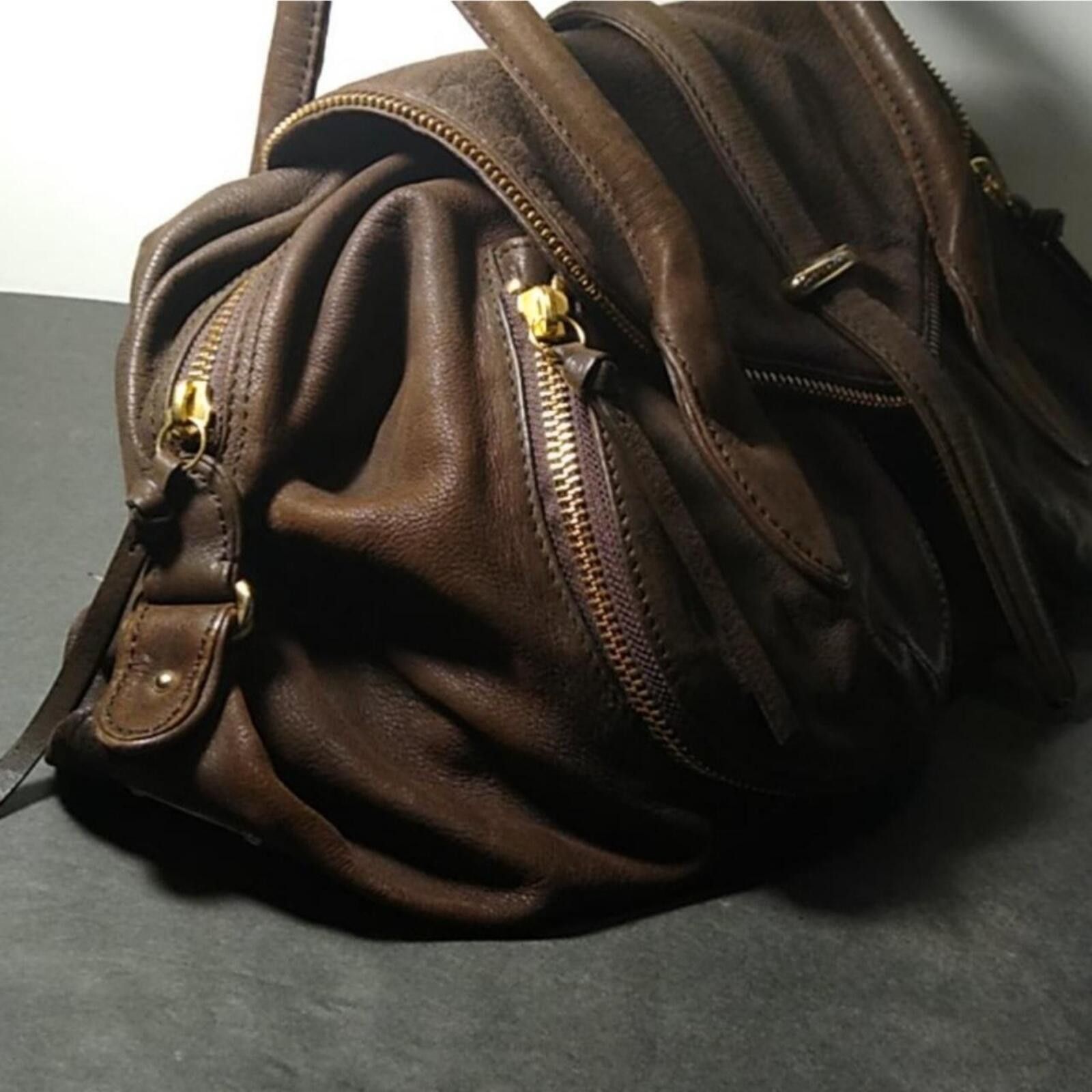 Other Botkier Brown leather bohemian handbag with gold hardware Size ONE SIZE - 3 Thumbnail