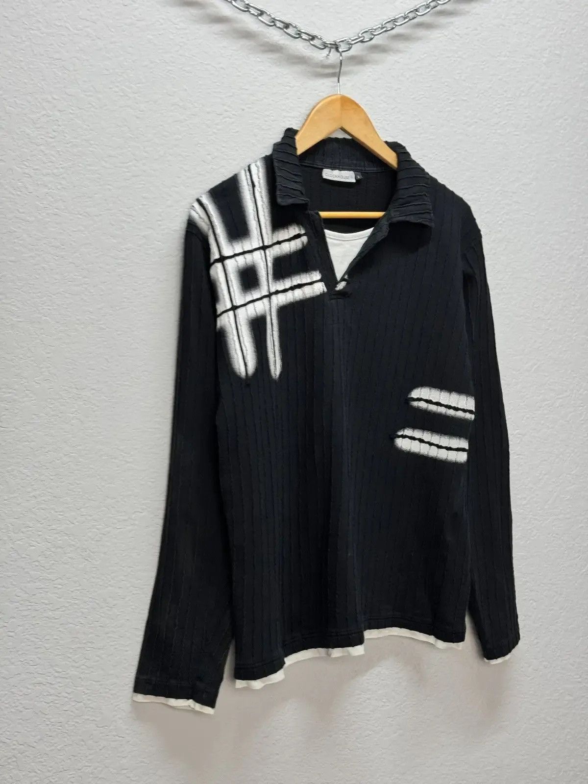 If Six Was Nine × Le Grande Bleu (L.G.B.) × Vintage VINTAGE SWEATER AVANT GARDE IF SIX WAS NINE STYLE GOTHIC Size US L / EU 52-54 / 3 - 4 Thumbnail