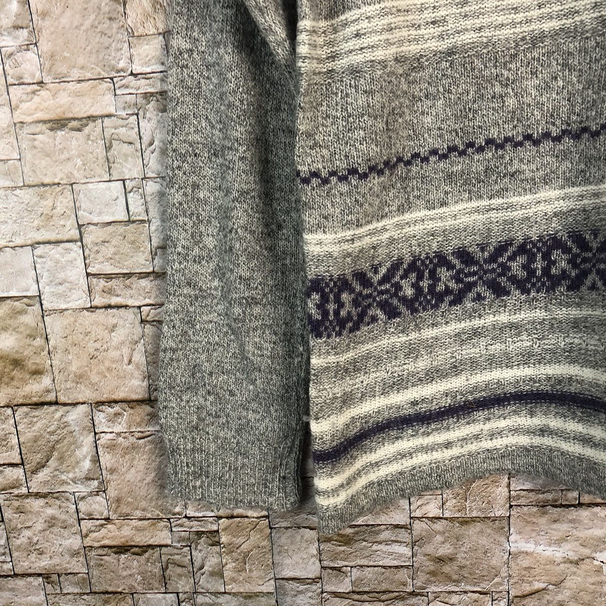 Homespun Knitwear × Japanese Brand Mocha Giene Grey Knitwear #A909 Size S / US 4 / IT 40 - 7 Thumbnail