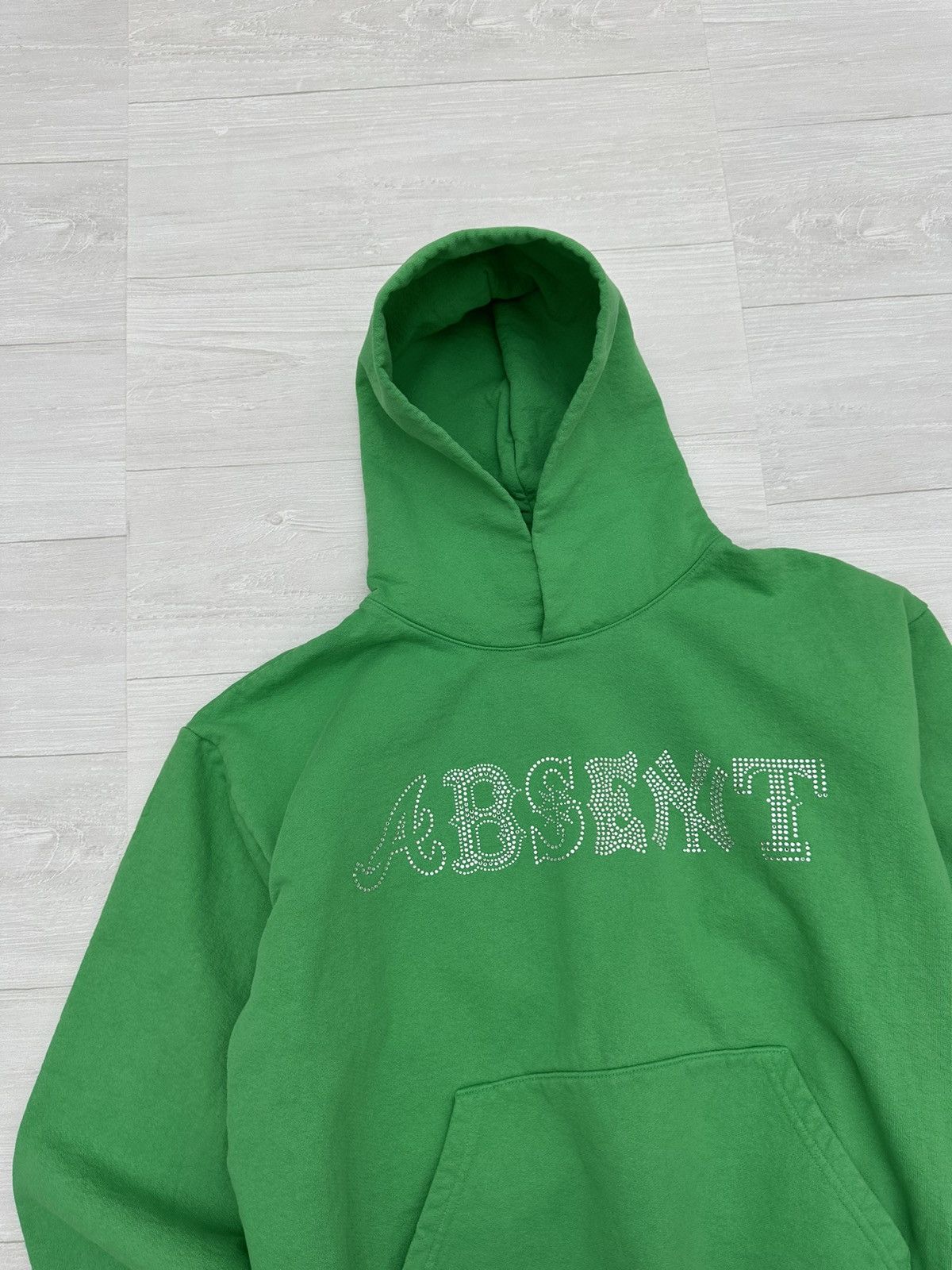 Absent RARE OG Absent Rhinestone Logo Heavyweight Logo Hoodie XL Size US XL / EU 56 / 4 - 4 Thumbnail