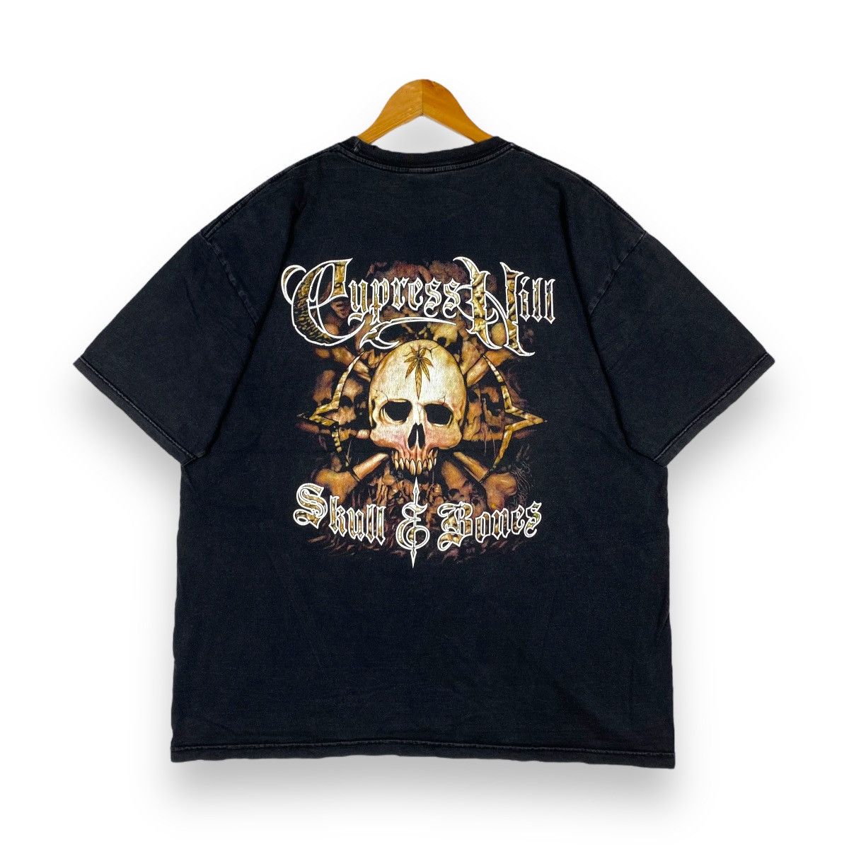 Rap Tees VINTAGE 00's CYPRESS HILL SKULL & BONES TEE Size US XL / EU 56 / 4 - 1 Thumbnail